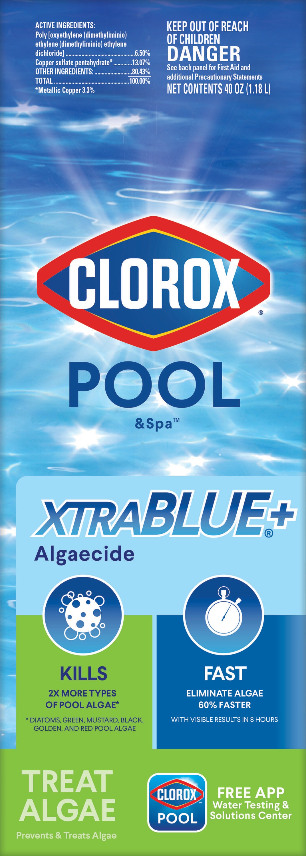 Pool Algae Control Compatible With Salt Pools