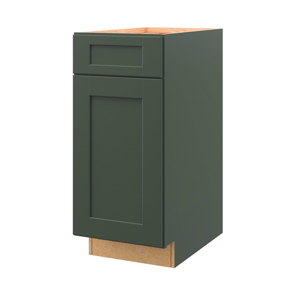 allen + roth 20152GW Galway 15-in W x 34.5-in H x 24-in D Sage Base Fully assembled Cabinet (Flat Panel Shaker)
