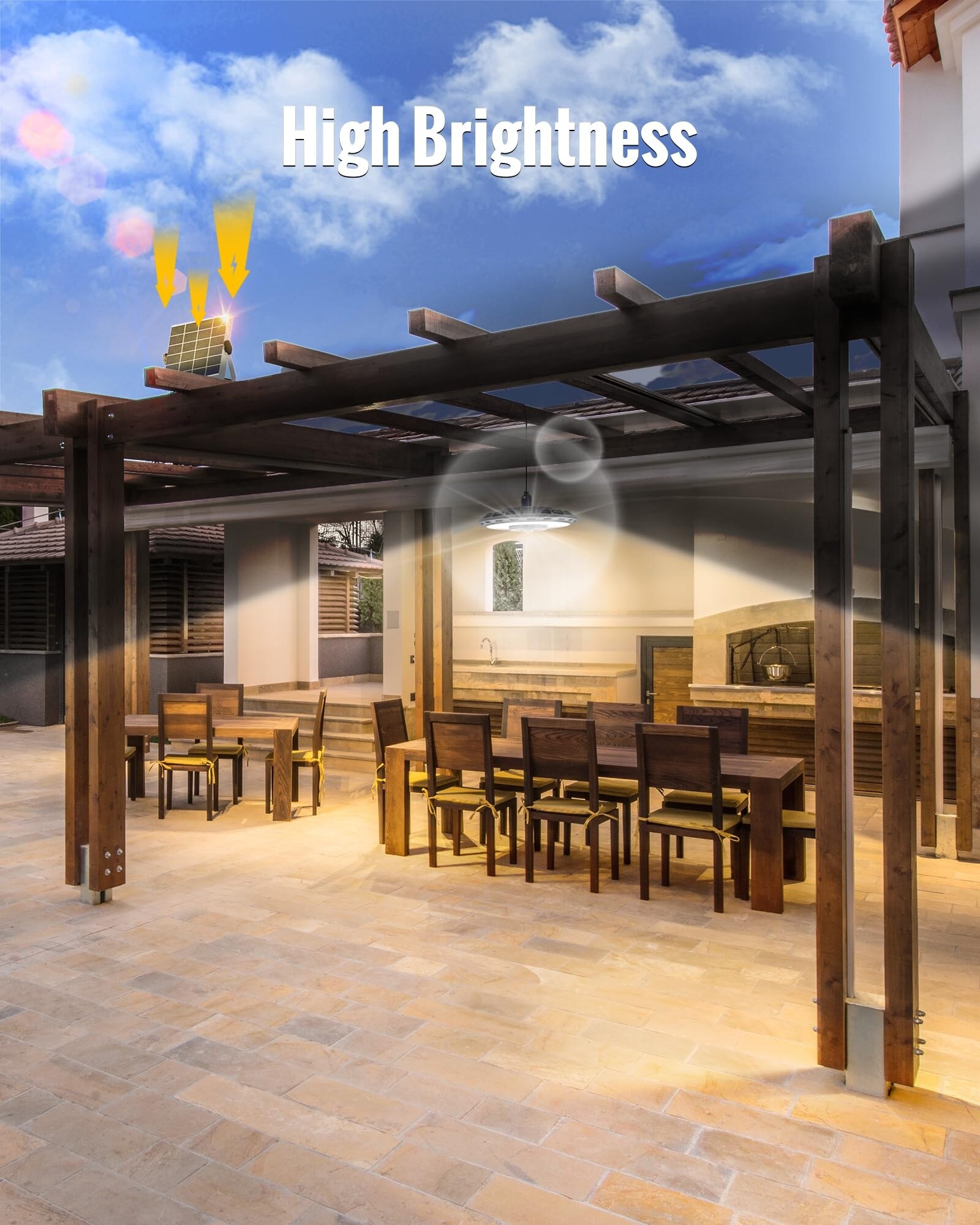 AOIZGMY Solar Shed Light Double Heads 3000LM 3 Color Temperature 5 ...