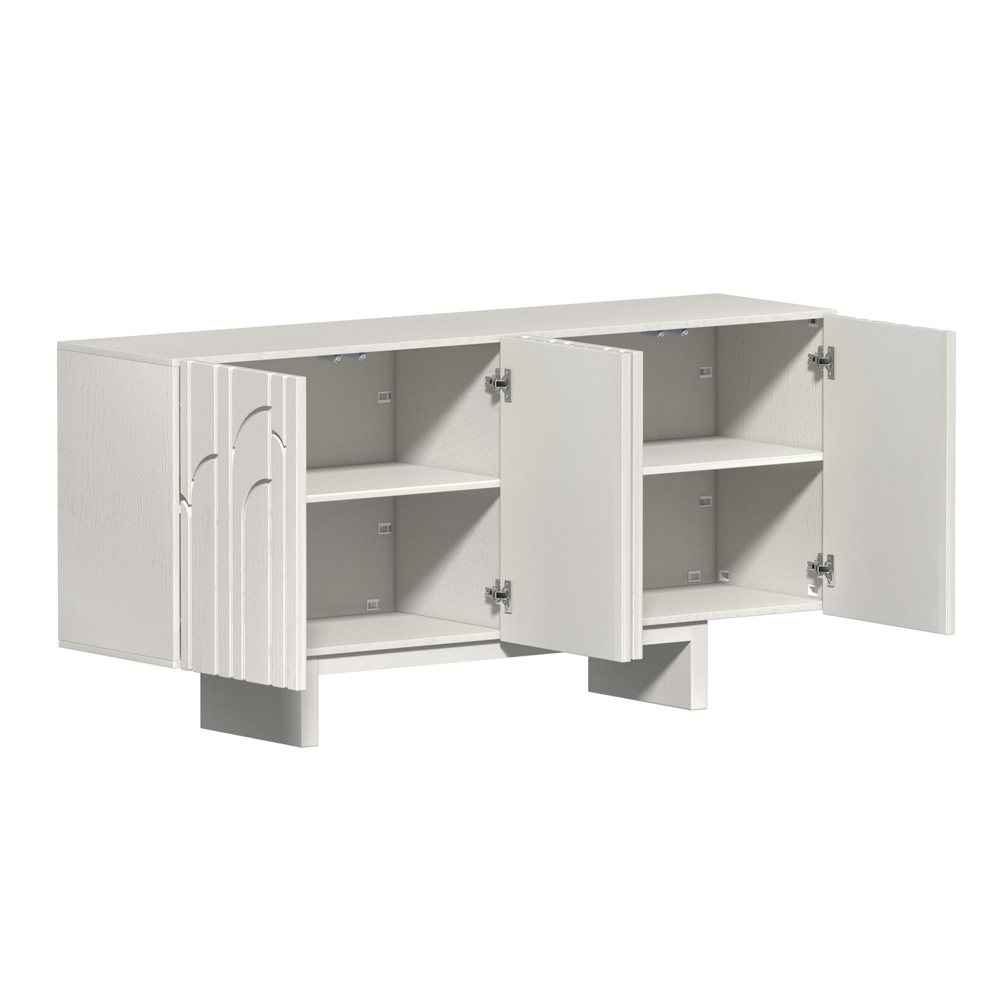 Clihome 15.75-in W x 30.71-in H Mdf White Freestanding Utility Storage Cabinet