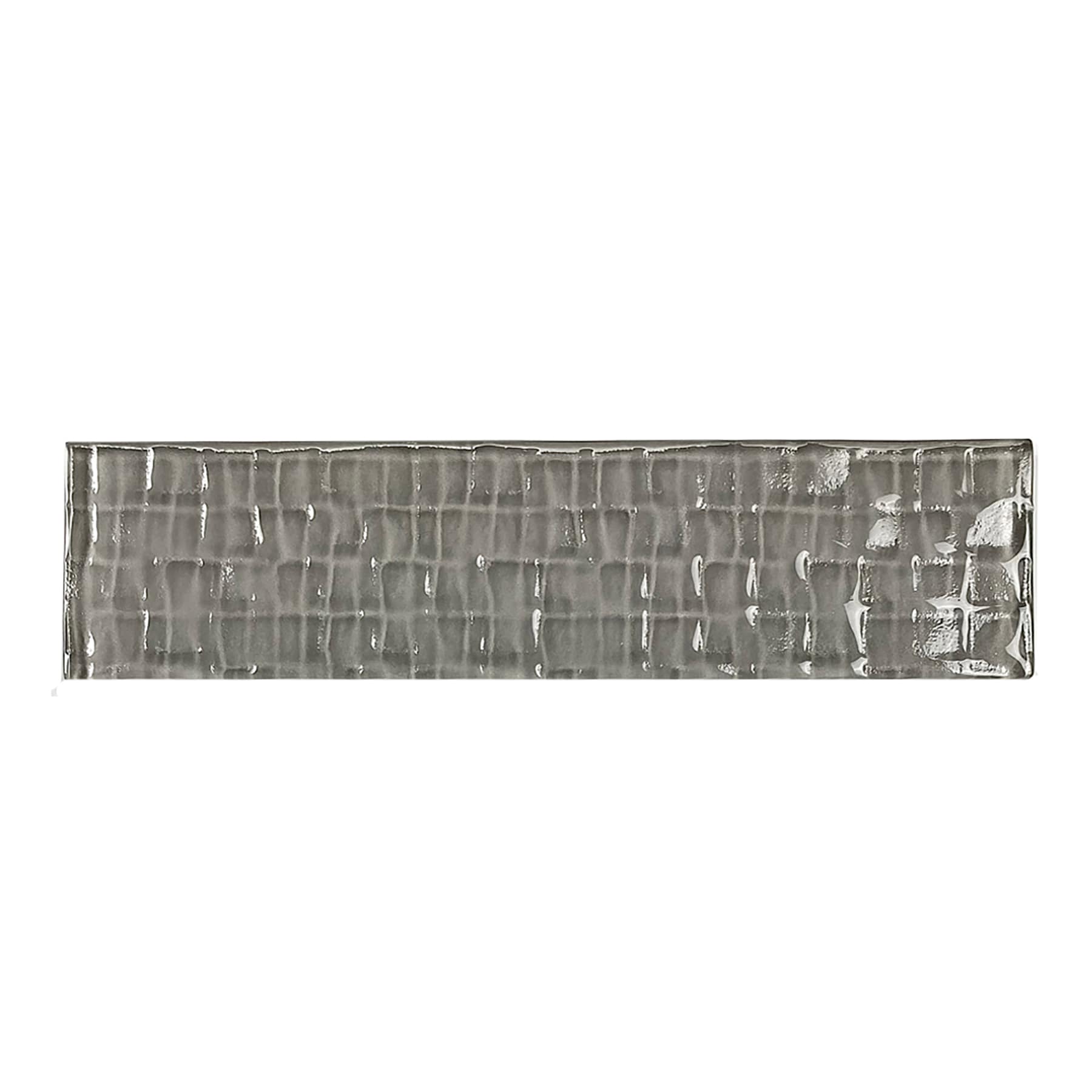 Abolos LWSMEC0208-PE Metro Cubes Gray 2-in x 8-in Glossy Glass Subway Standard Wall Tile ( 11-sq ft Carton )