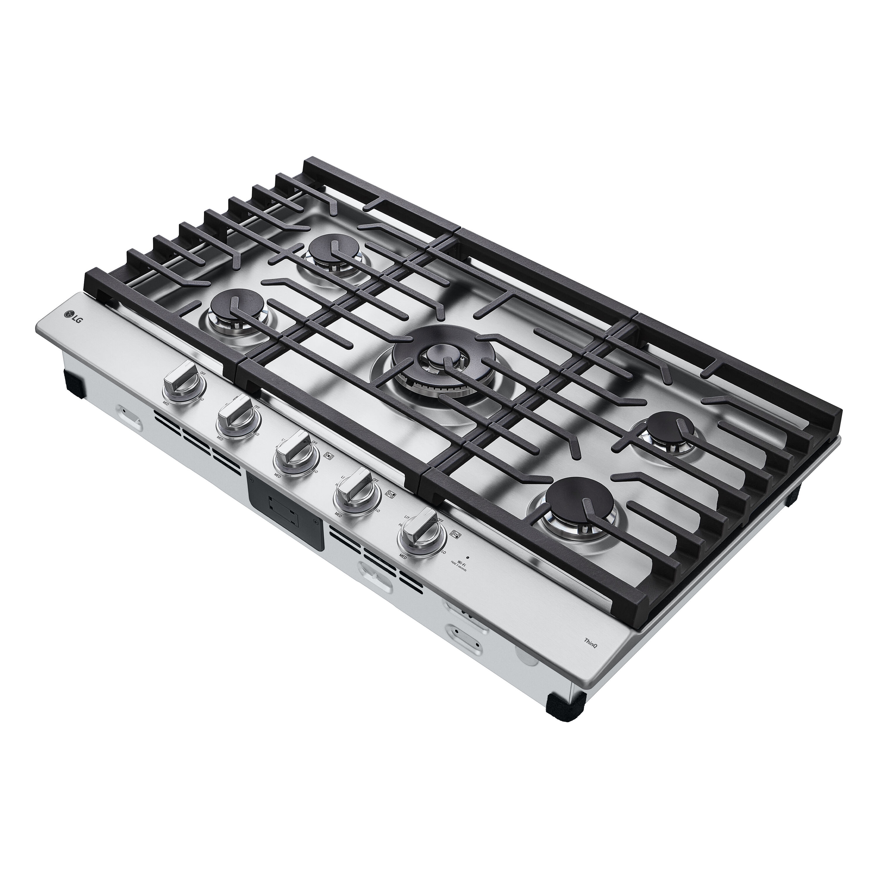 LG 36 in. Recessed Gas Cooktop in Stainless Steel w/5 Burners