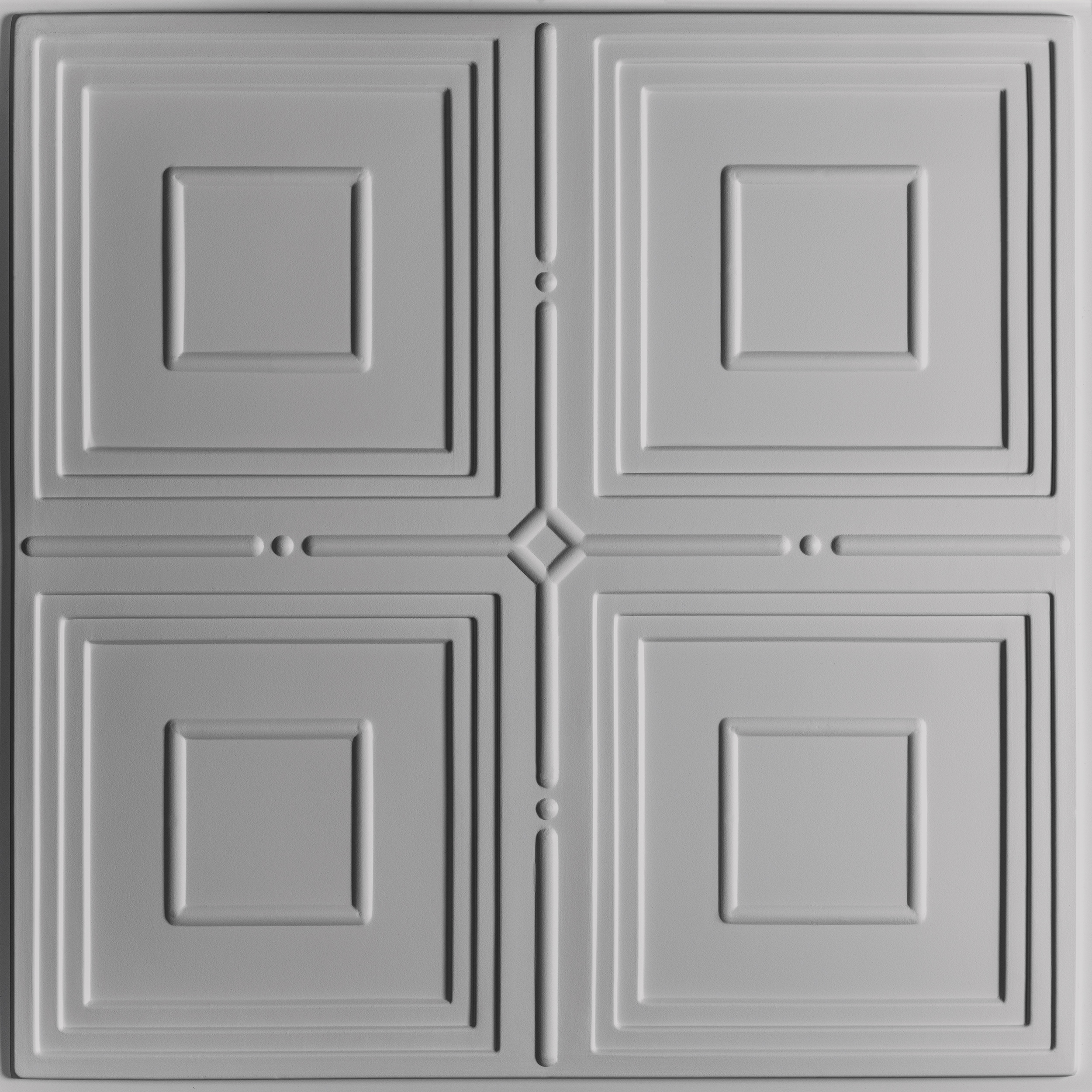Ceilume V3-JCK-22STO-6 2-ft x 2-ft Jackson Signature Series Gray PVC Drop-in/Adhesive Ceiling Tile ( 6 -Pack, 24-sq ft / Case )