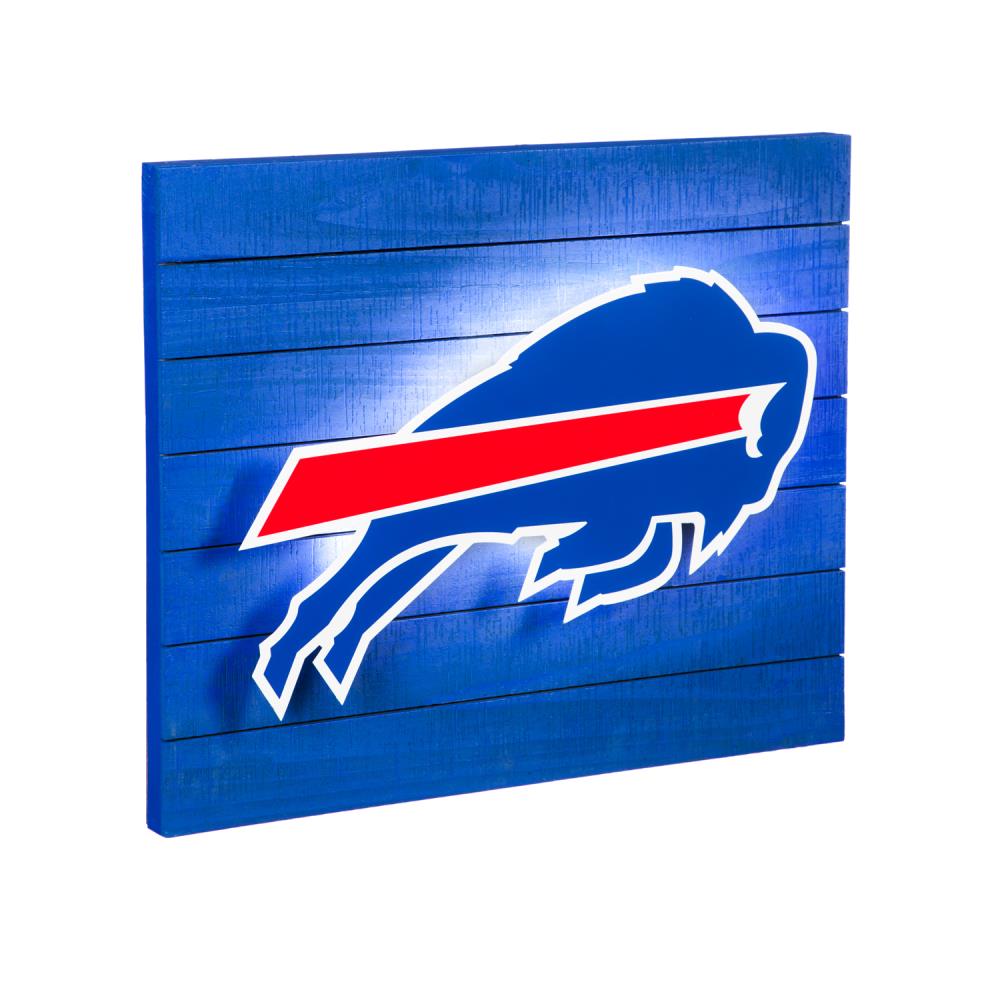 Buffalo Bills 23 LED Retro Logo Round Wall Sign