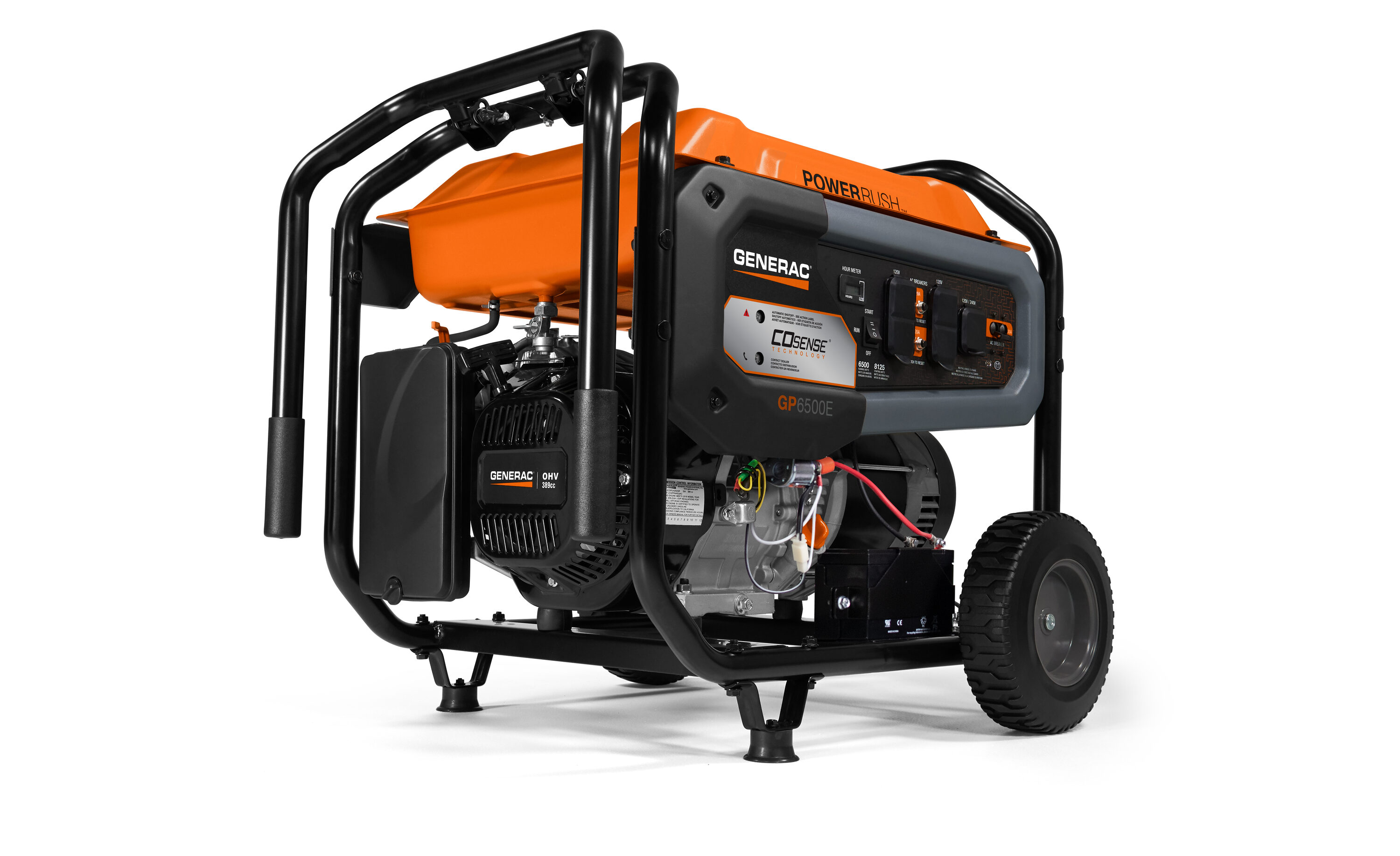 Generac 6500-Watt Single Fuel (Gasoline) Portable Generator in the ...