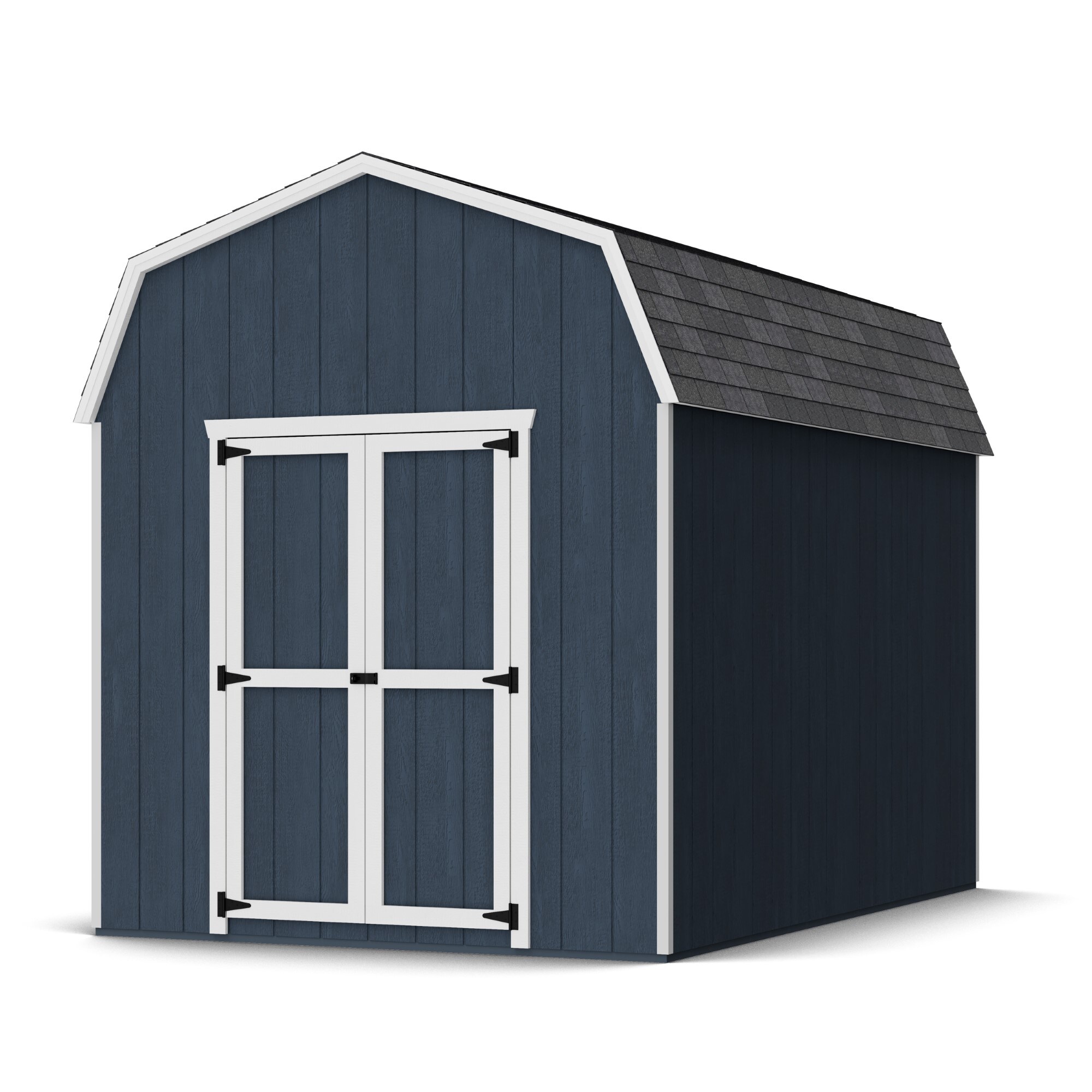 Little Cottage Co 8X12 VGB-6-PC-FK Value Gambrel Barn 8-ft x 12-ft Gambrel Style Wood Outdoor Storage Shed with 2 Doors