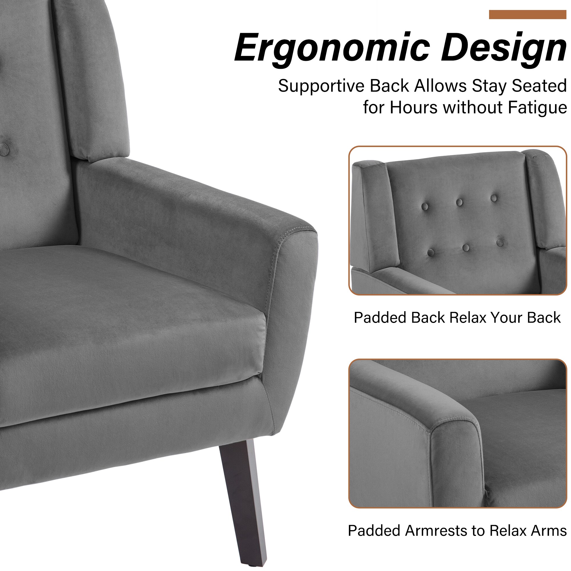 Dreamsidea LS-IDF-SF03-GRAY-V chairs - View #5