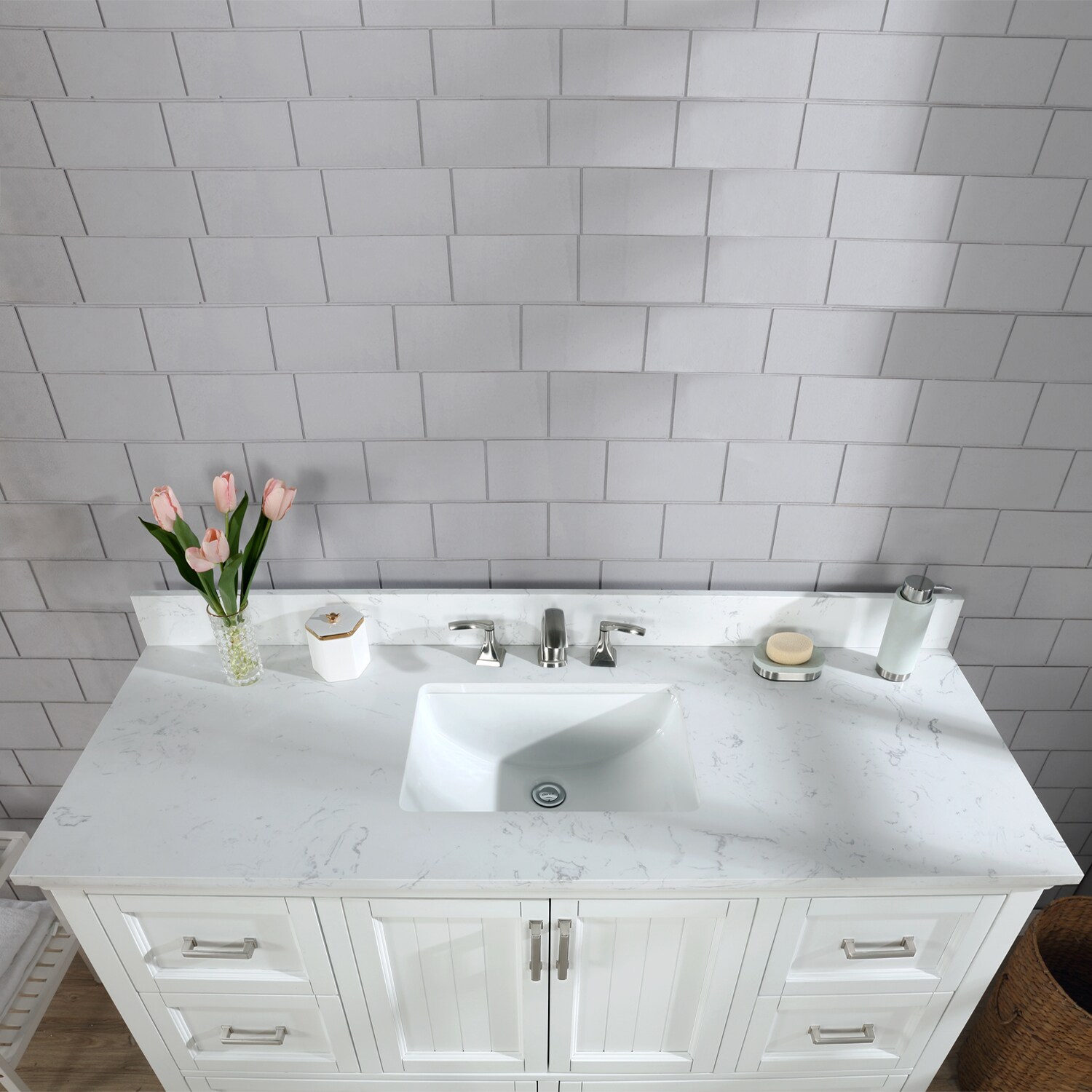 Altair 538060S-WH-AW-NM Bath-Vanity-Combo - View #2