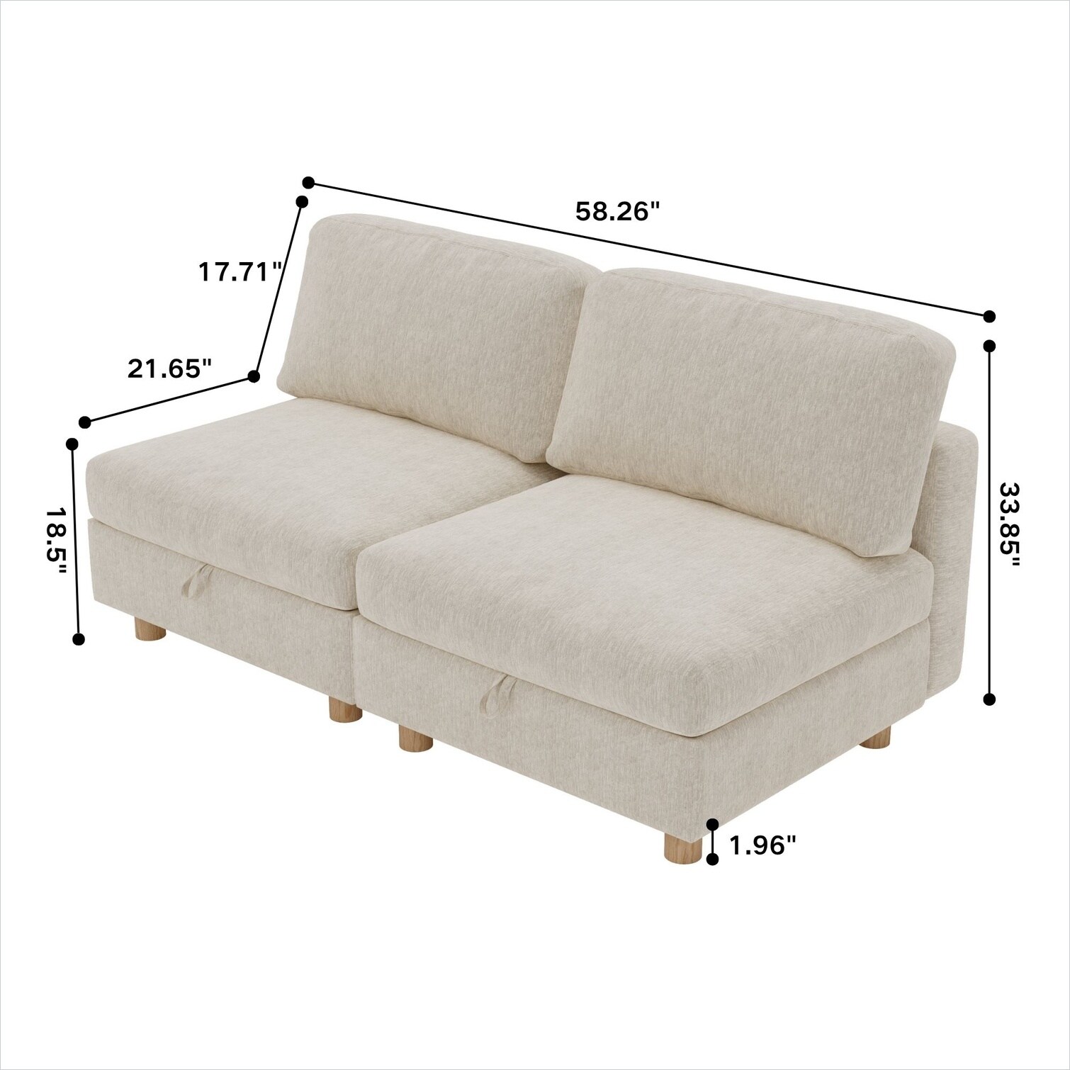 SUNCREAT TM3UD8WHR5VL Sofas-Loveseats - View #5