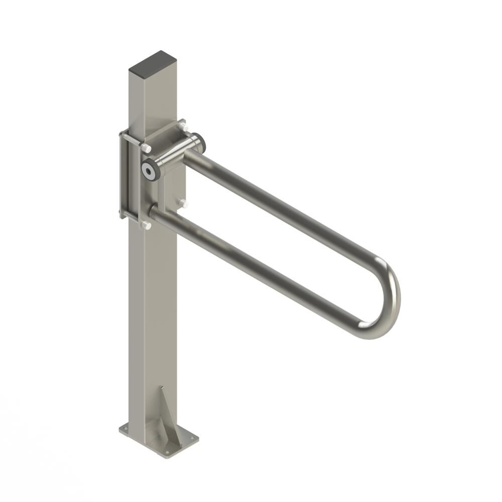 Stainless steel Wall/floor mounted grab bar bright finish-Mediclinics