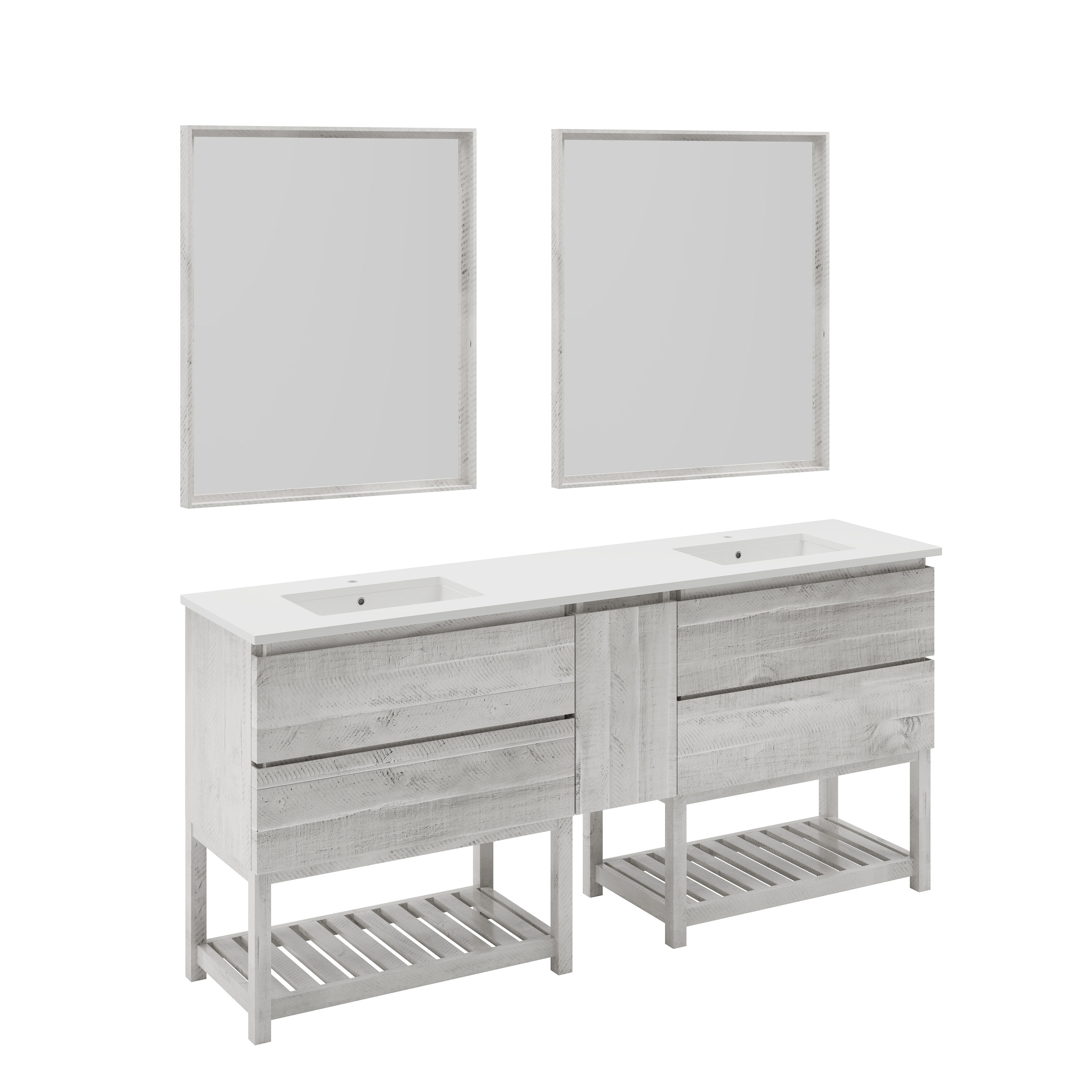 Fresca FVN31-301230RWH-FS Bath-Vanity-Combo - View #2