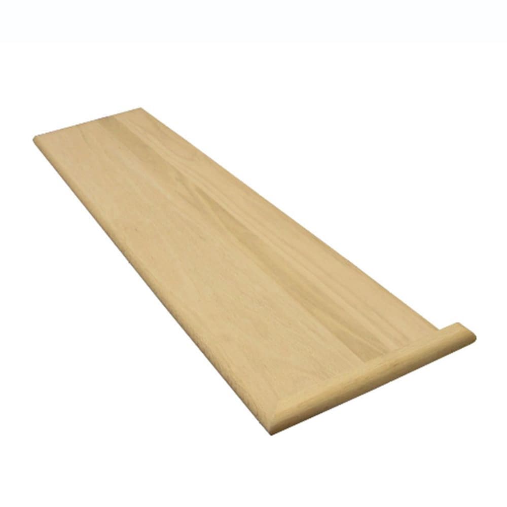 Stairtek RERO1148 48-in x 11.5-in x 1-in Unfinished Red oak Reversible return