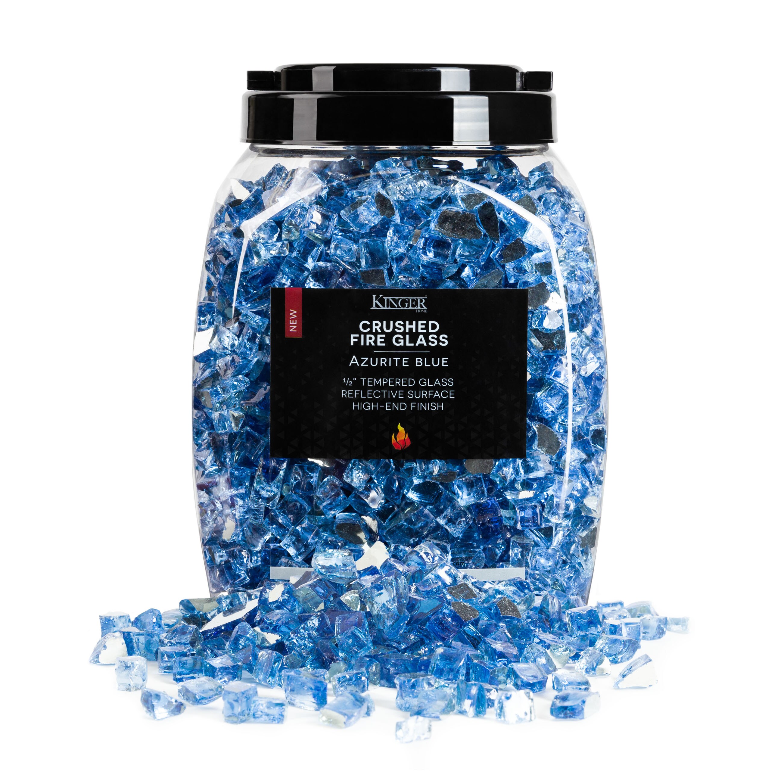 Kinger Home FG-001-AZBLU-R Fire-Glass - View #6
