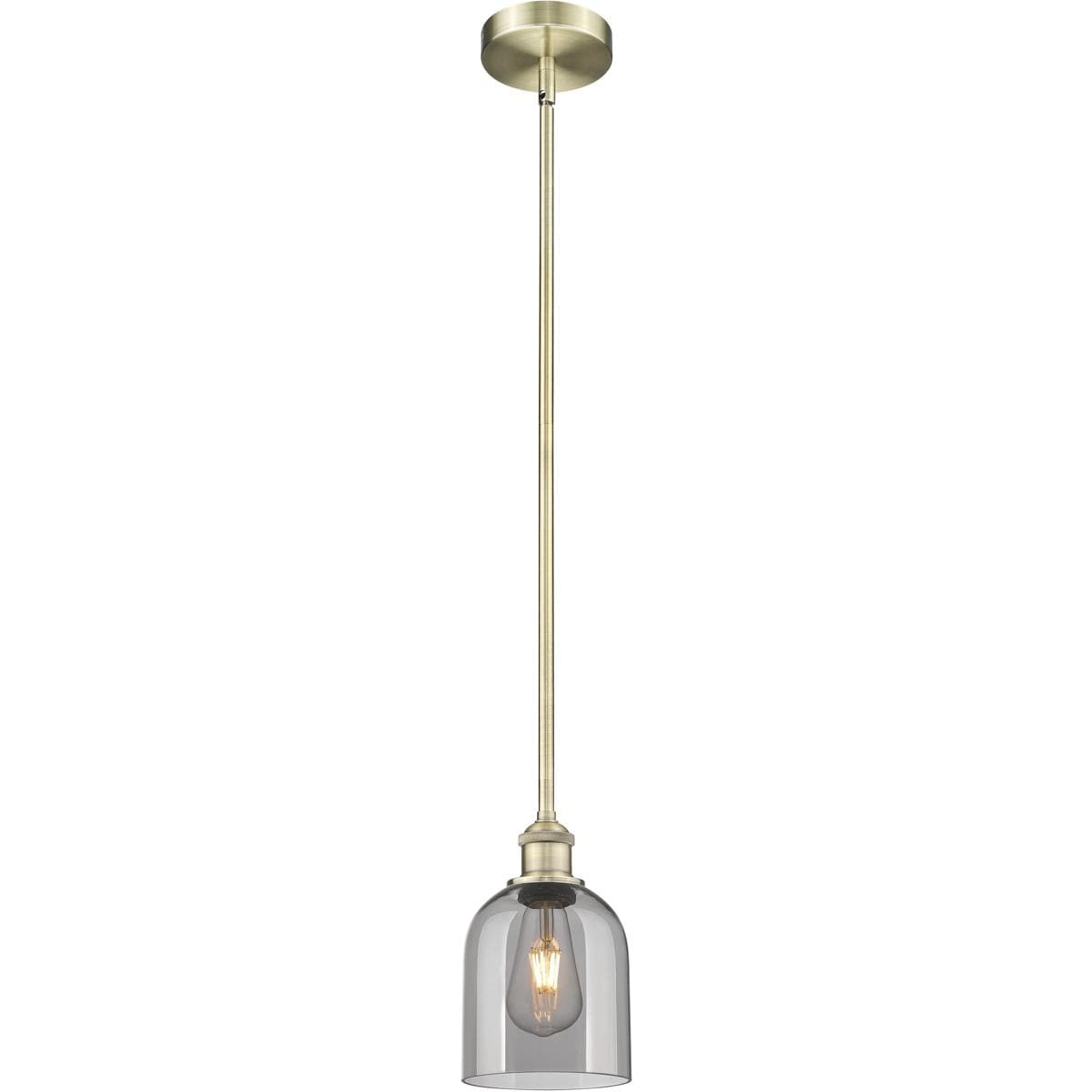 Innovations Lighting -  616-1S-AB-G558-6SM Edison Bella Mini Pendant Antique Brass