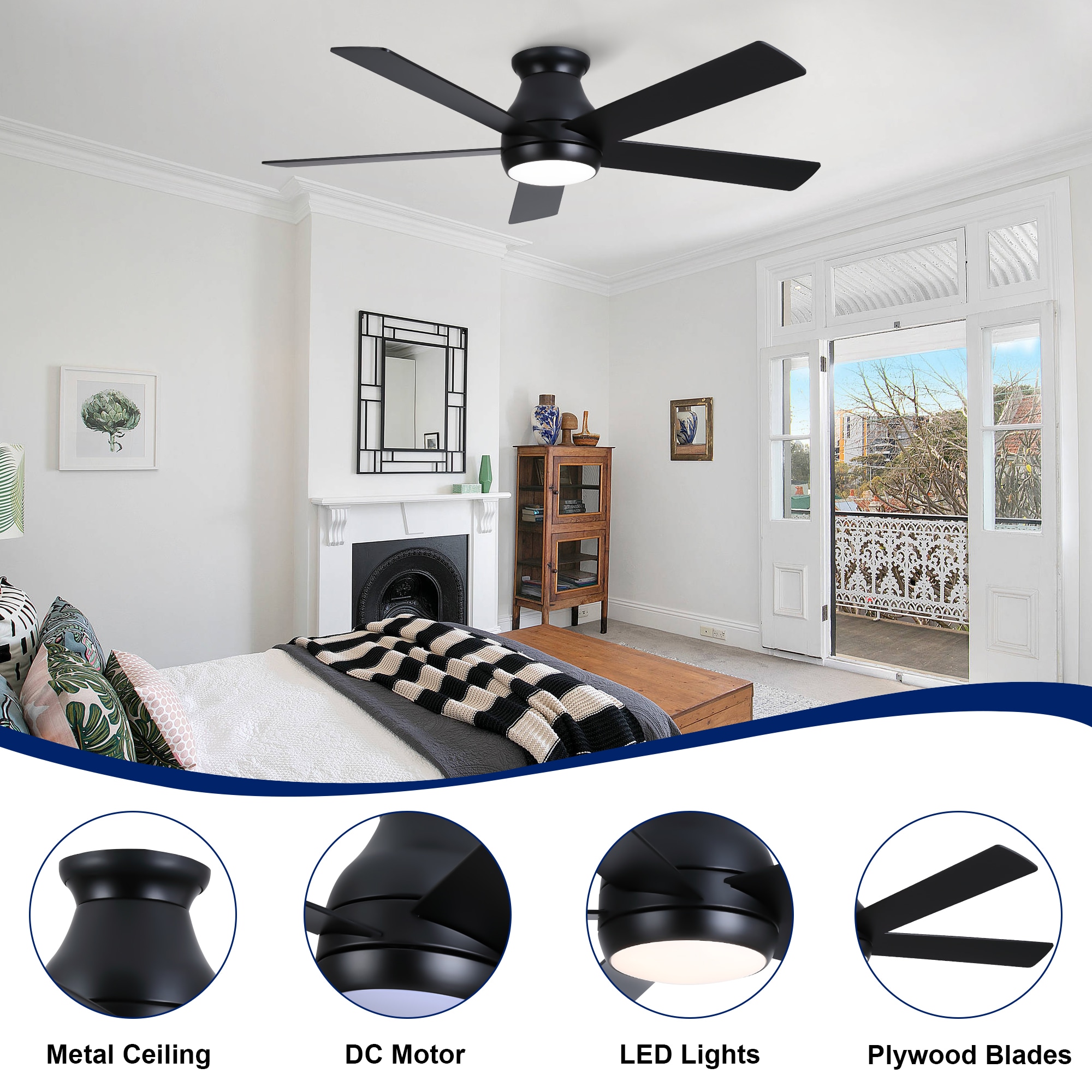YUHAO LSDC1185BK522 Ceiling-Fans - View #4