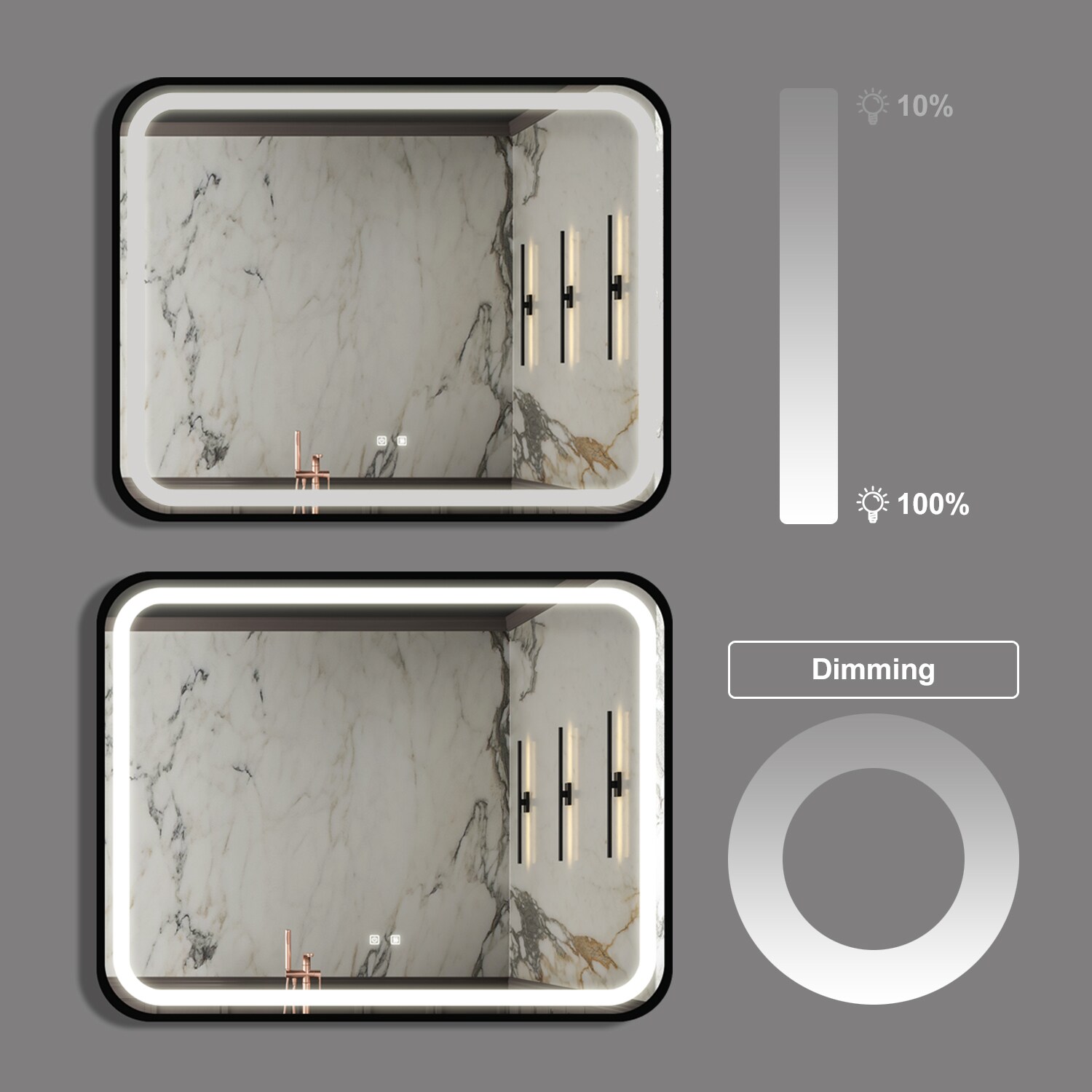 Forclover WBSGO4028 Framed-Bath-Mirrors - View #4