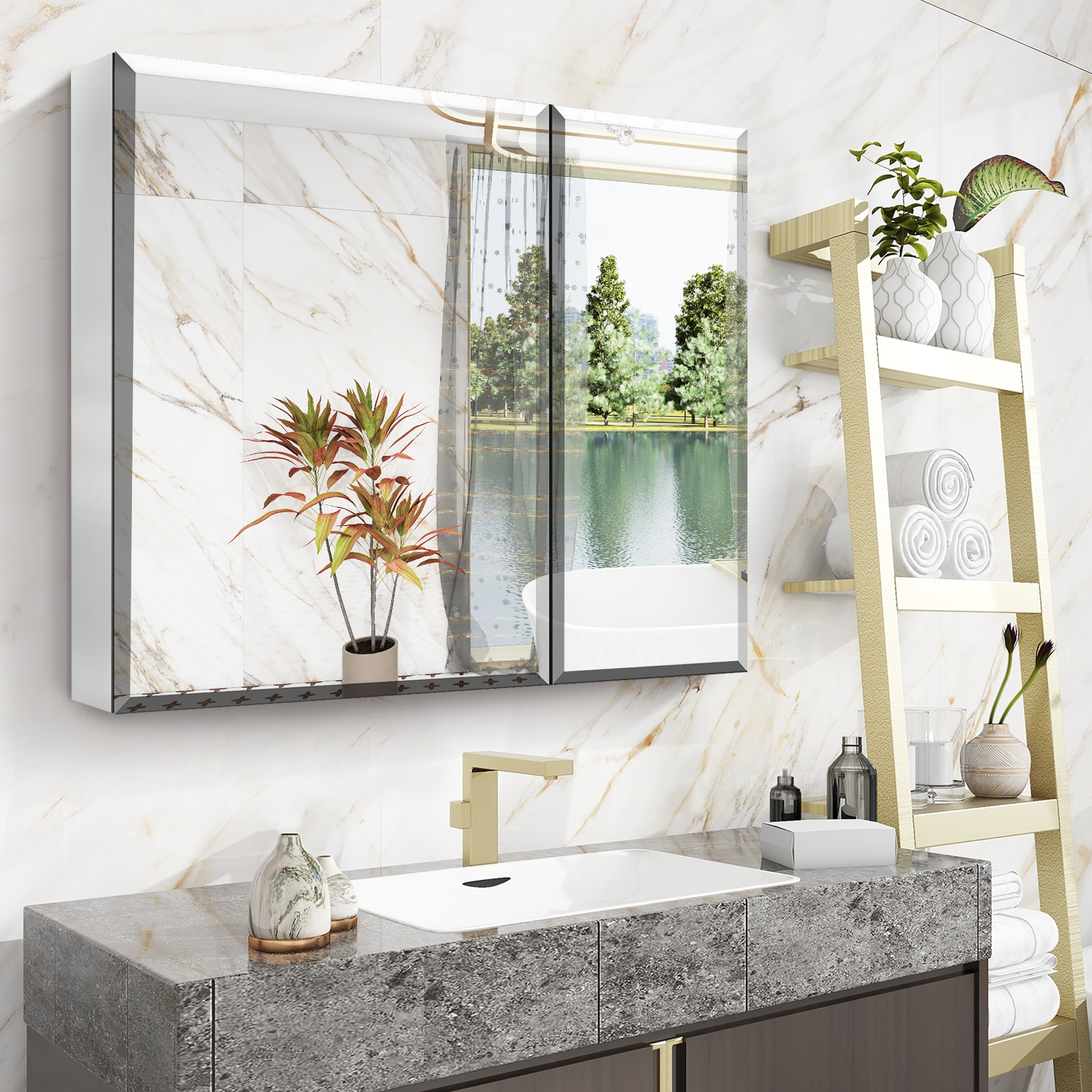 WELLFOR GIJ-MED04-3026SL Bathroom-Medicine-Cabinets - View #7