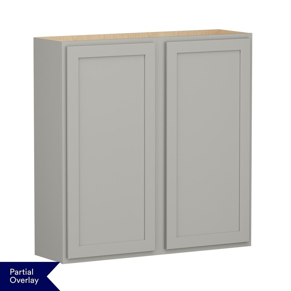 Shenandoah Breckenridge POL 42-in W x 42-in H x 12-in D Stone Painted Wall Fully Assembled Cabinet Recessed Panel Shaker #W4242-19MYS