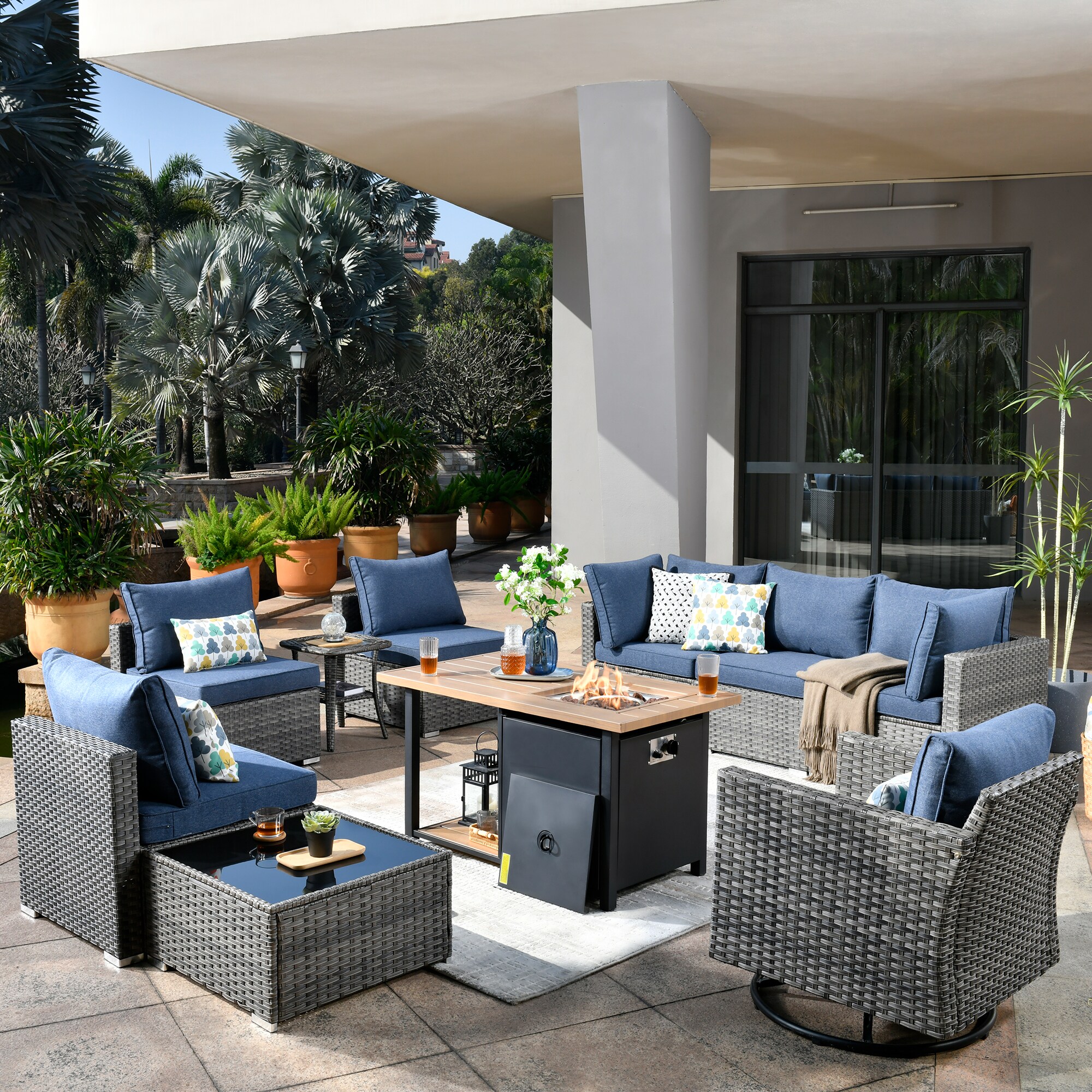 XIZZI XIHOPS305-RC1DFP Patio-Conversation-Sets - View #2