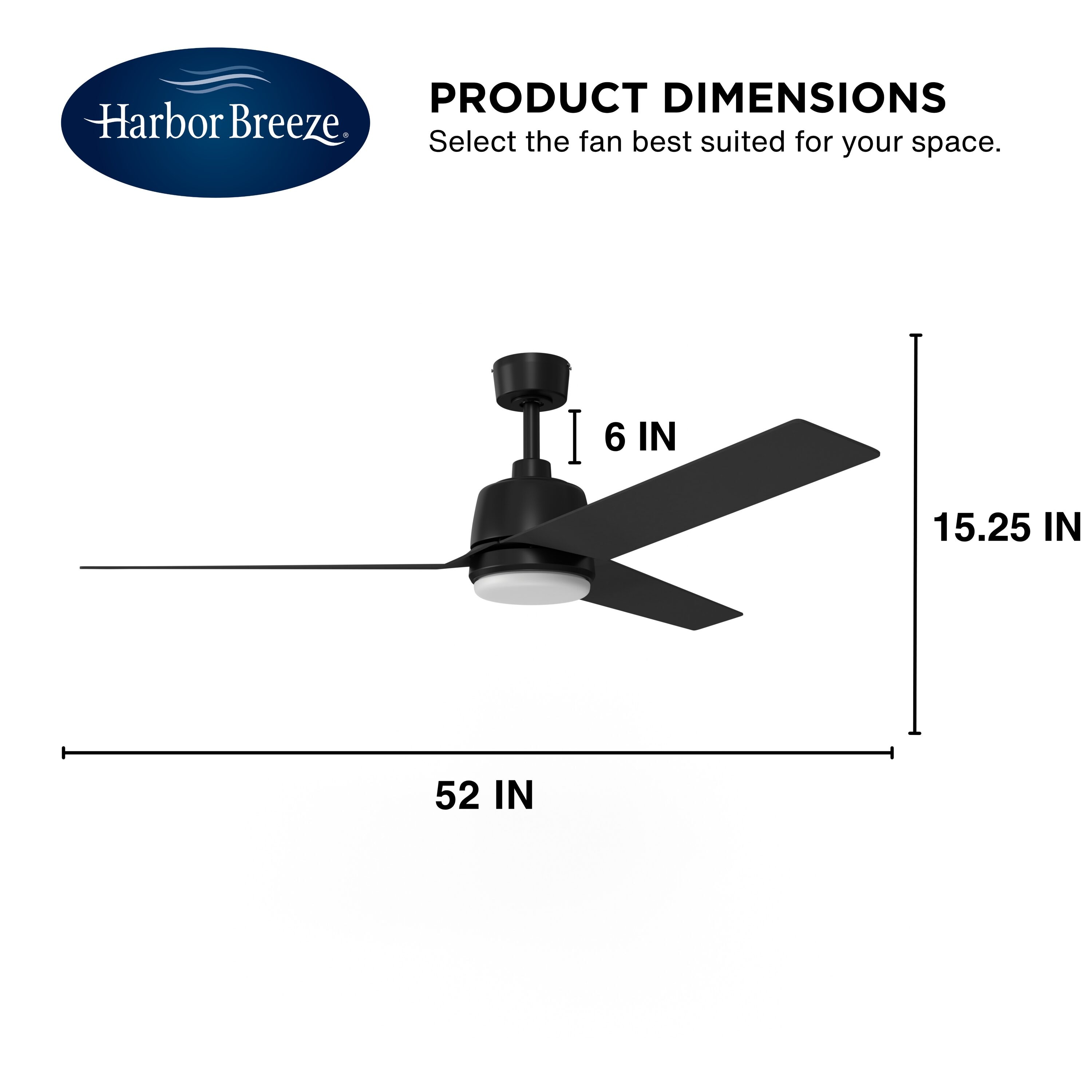 Harbor Breeze SOH52MBK3LR Ceiling-Fans - View #12