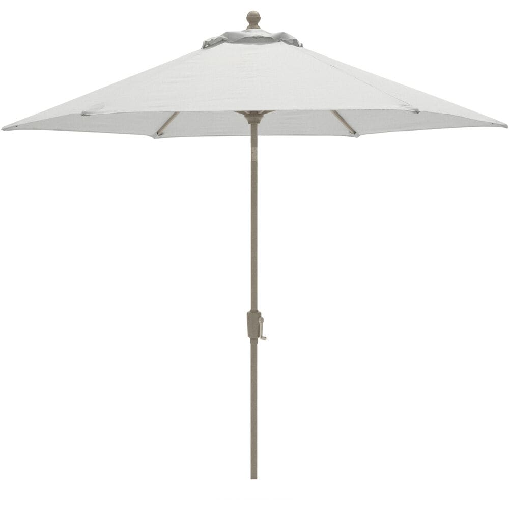 Hanover TRADUMBBEIGE 9-ft Aluminum Beige Crank Market Patio Umbrella