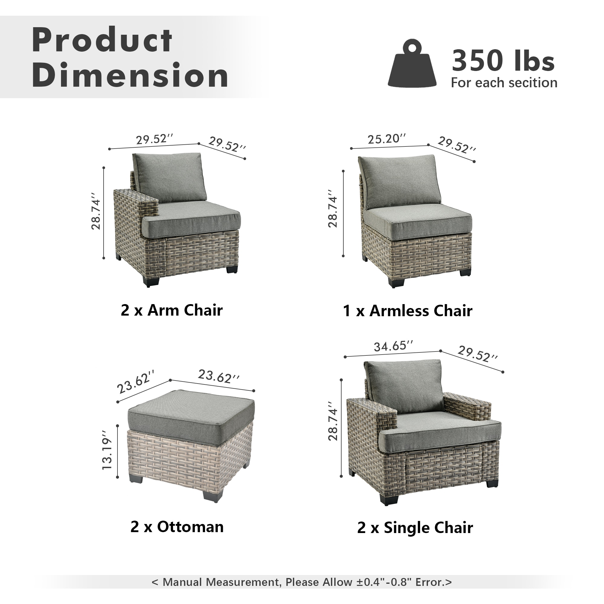ALTRIGUS 6L-TBS207-AL Patio-Conversation-Sets - View #3