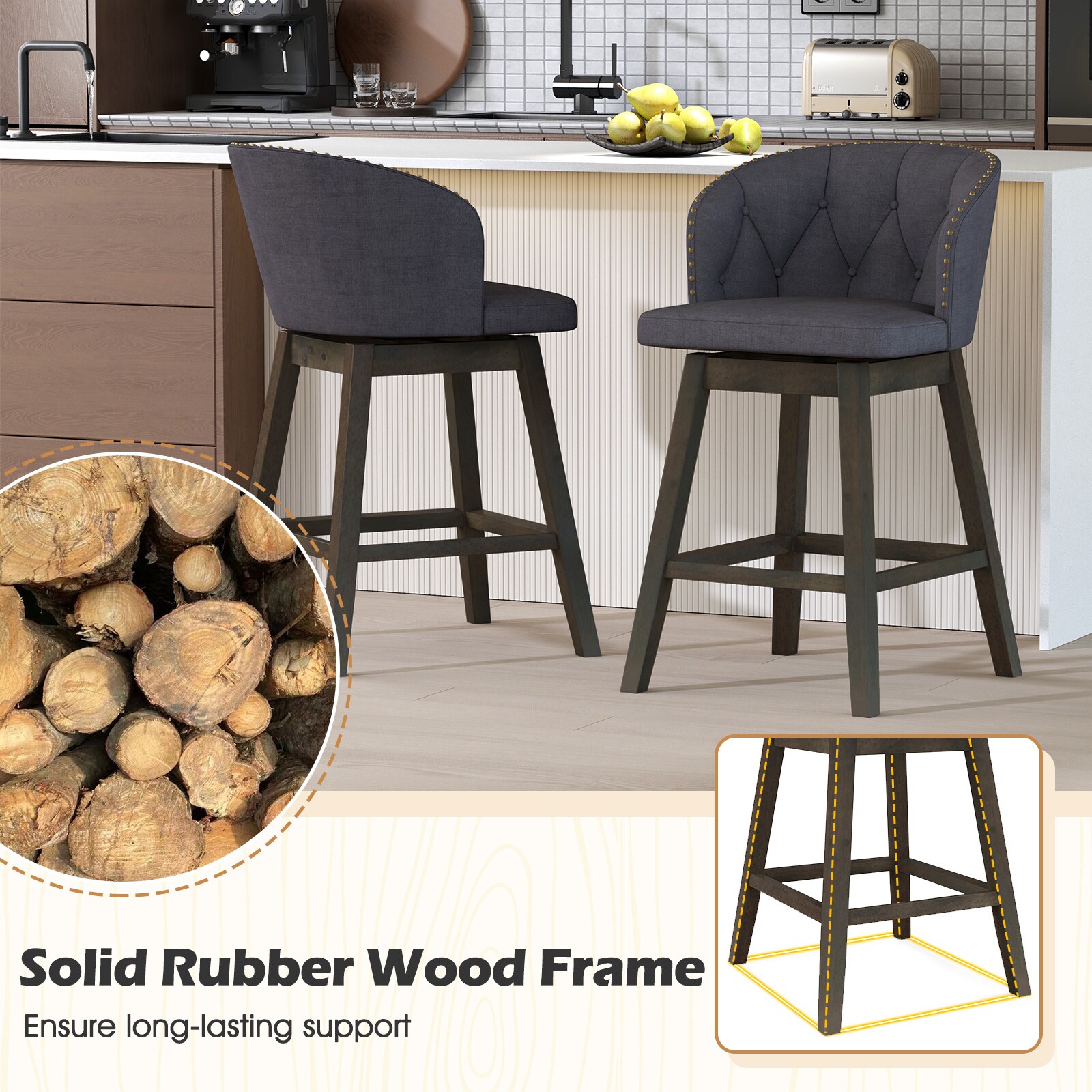 Ayelon SN72GR120 stools - View #8