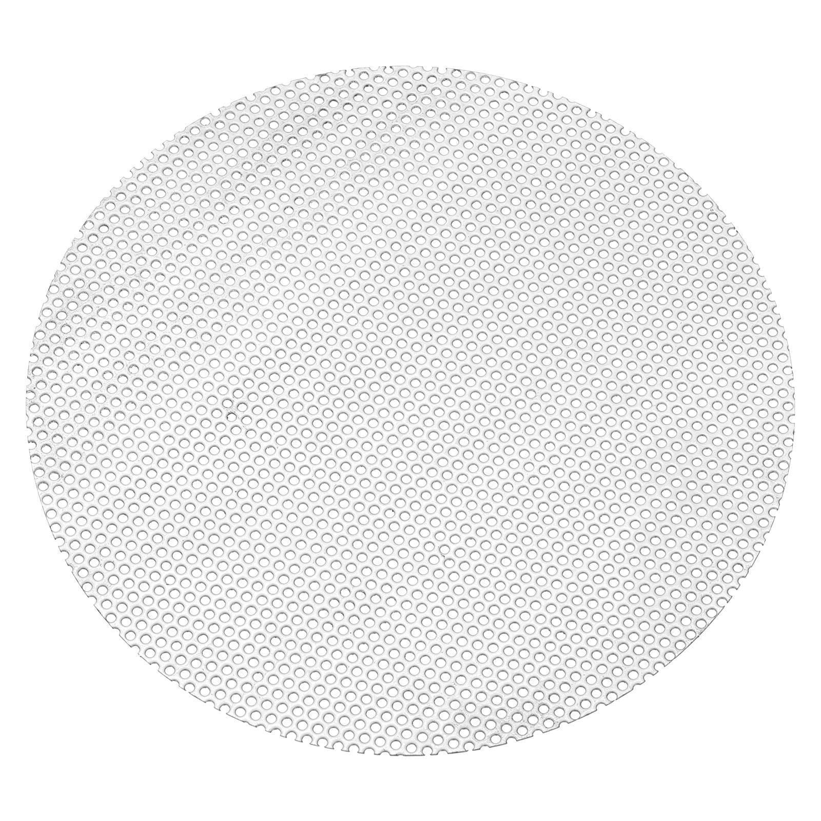PATIKIL 6inch Diameter 304 Stainless Steel Perforated Sheet 0.06inch Hole 19GA Expanded Metal Mesh Round Slices Plate Screen Decorative Meshes for Ventilation Grill Smoking Silver Tone