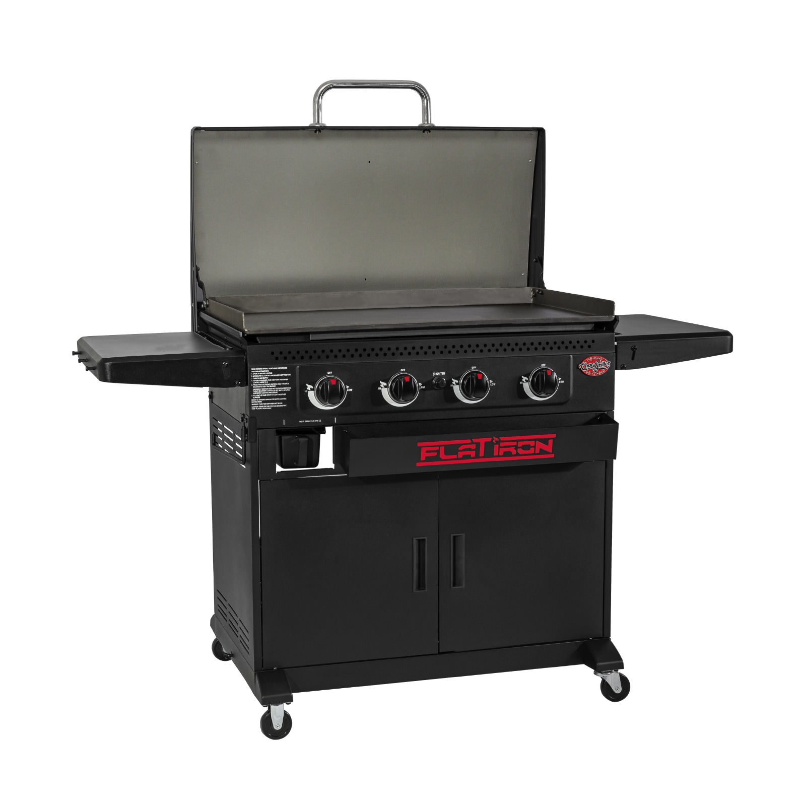 Char Griller Flat Iron 4 Burner Liquid Propane Flat Top Grill 8536 at Lowes