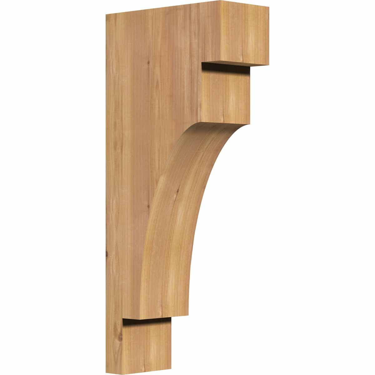 Ekena Millwork COR06X12X28MED00SWR 5.5-in x 12-in x 28-in Mediterranean Unfinished Western red cedar Wood Paintable/Stainable Corbel