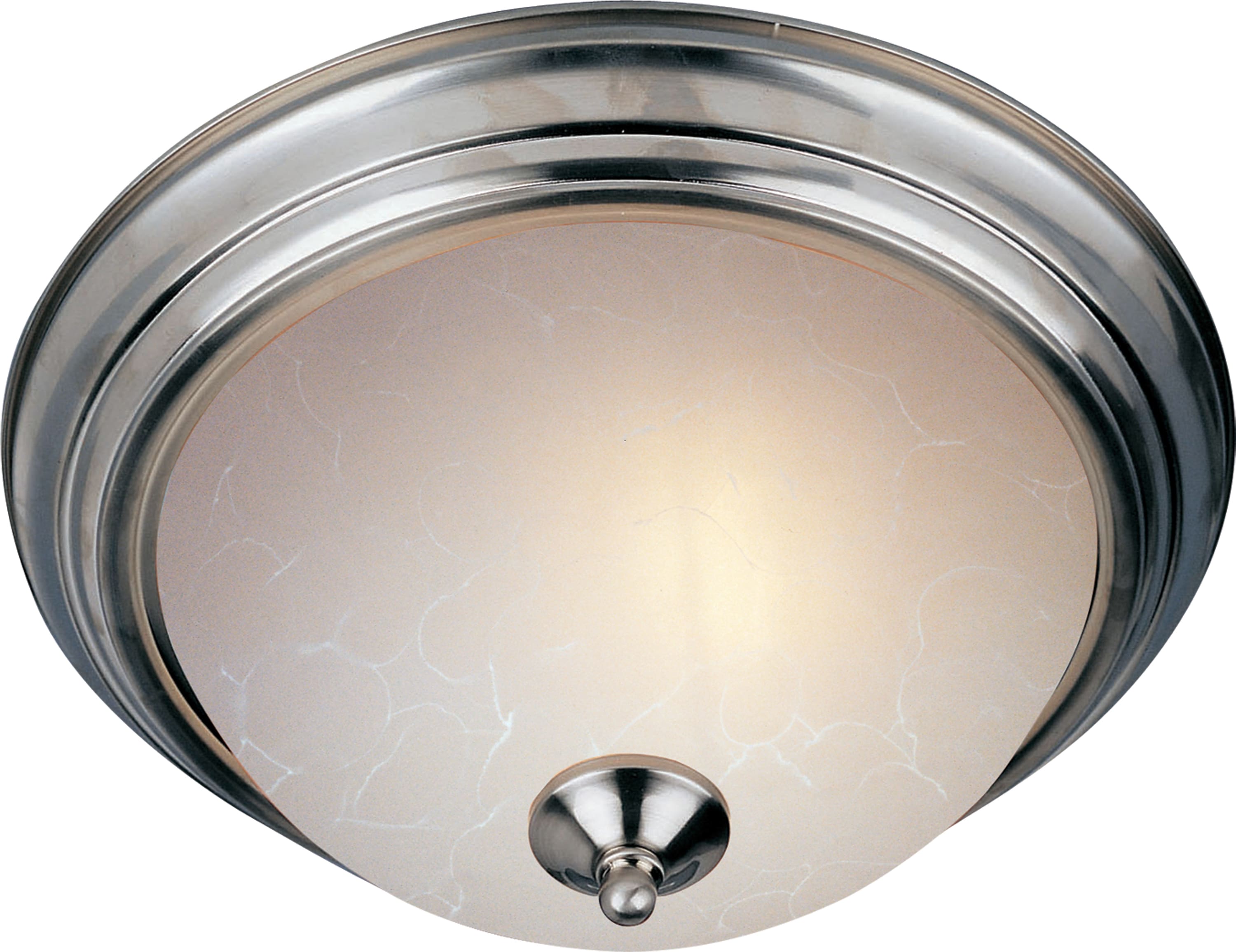 Maxim Lighting 5840ICSN Essentials 1 -Light 11.5000-in Satin Nickel Flush Mount Light
