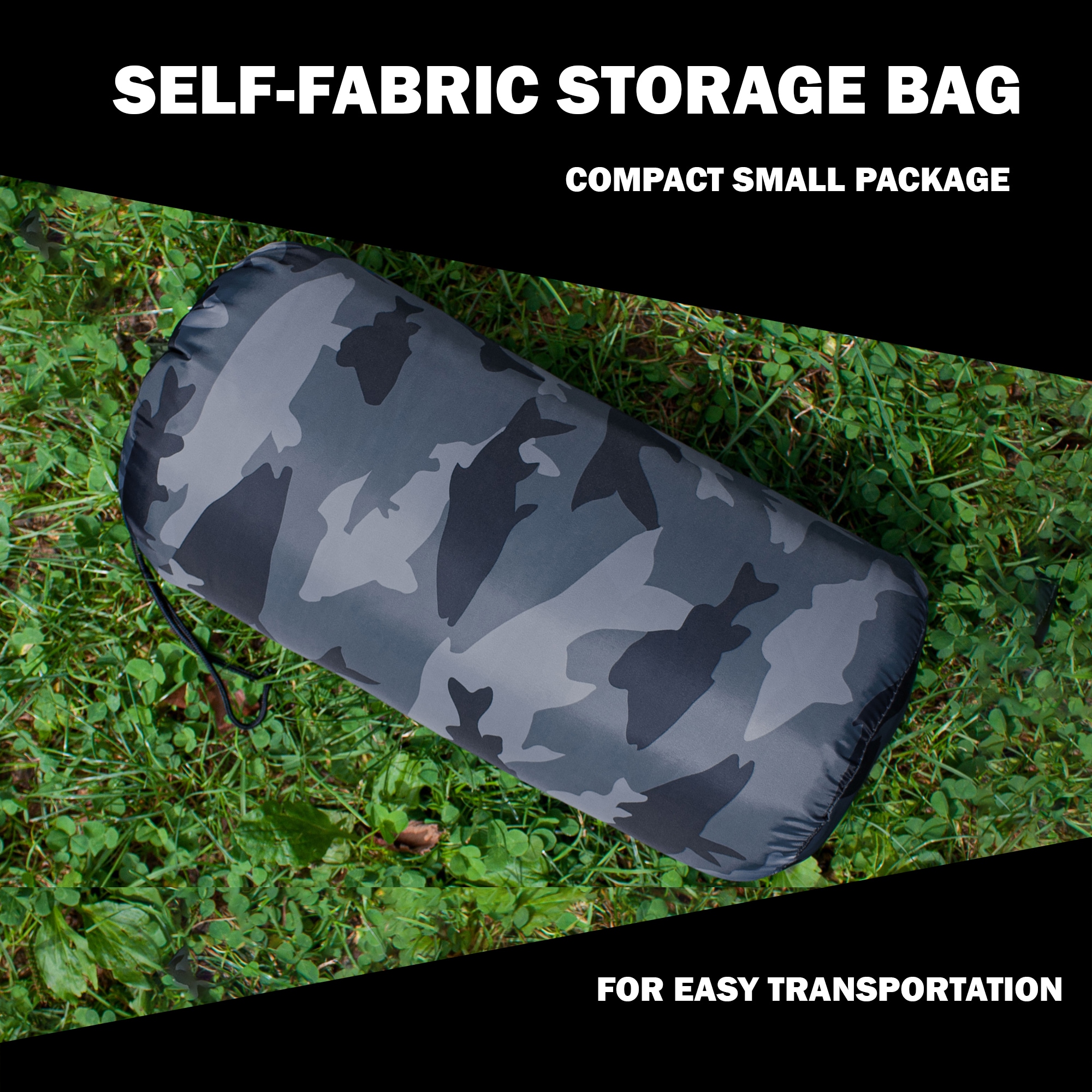 Blue Camouflage Water Resistant Sherpa Backed Throw Blanket, 50" x 60"