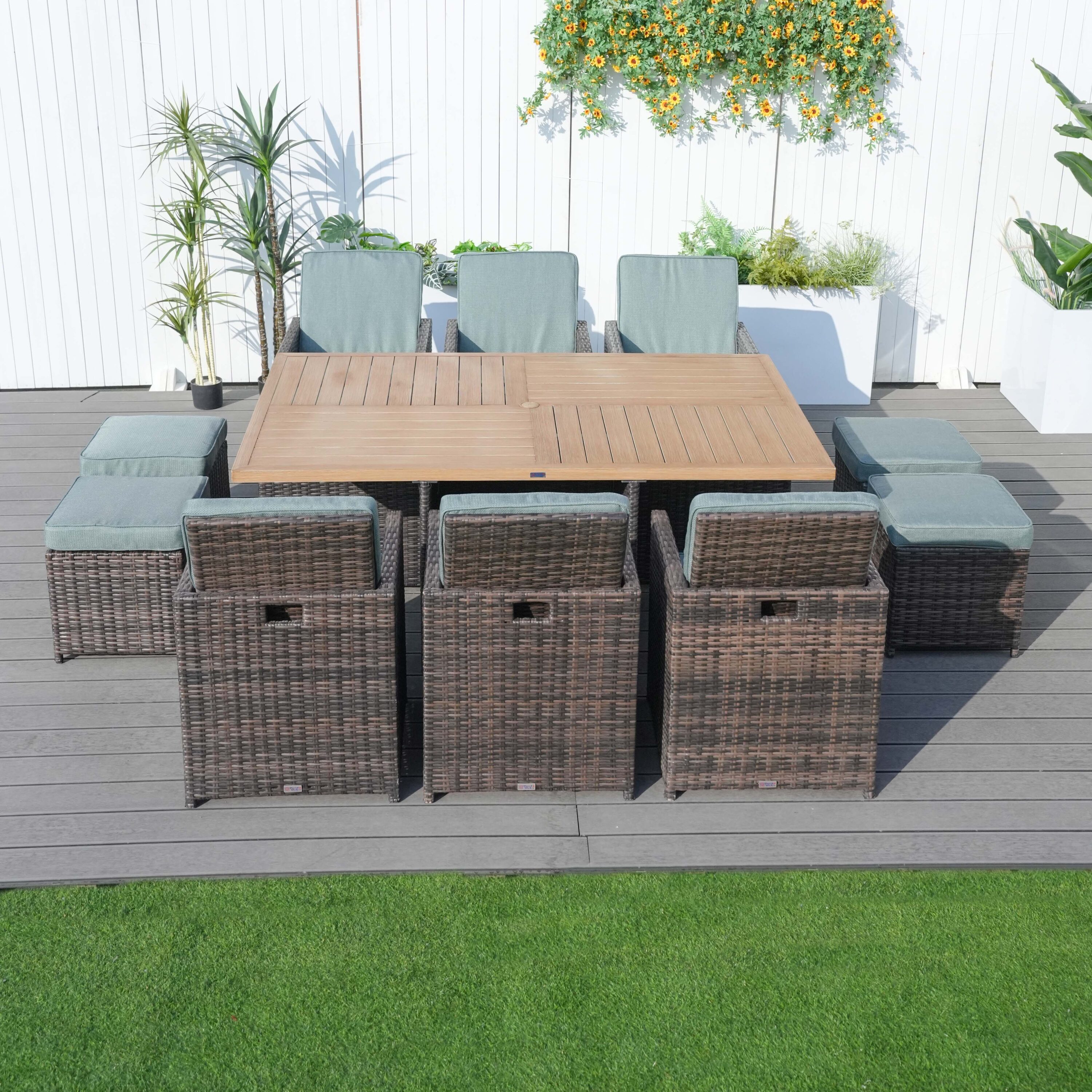 Direct Wicker DWD-3234BRA-CE Patio-Dining-Sets - View #2