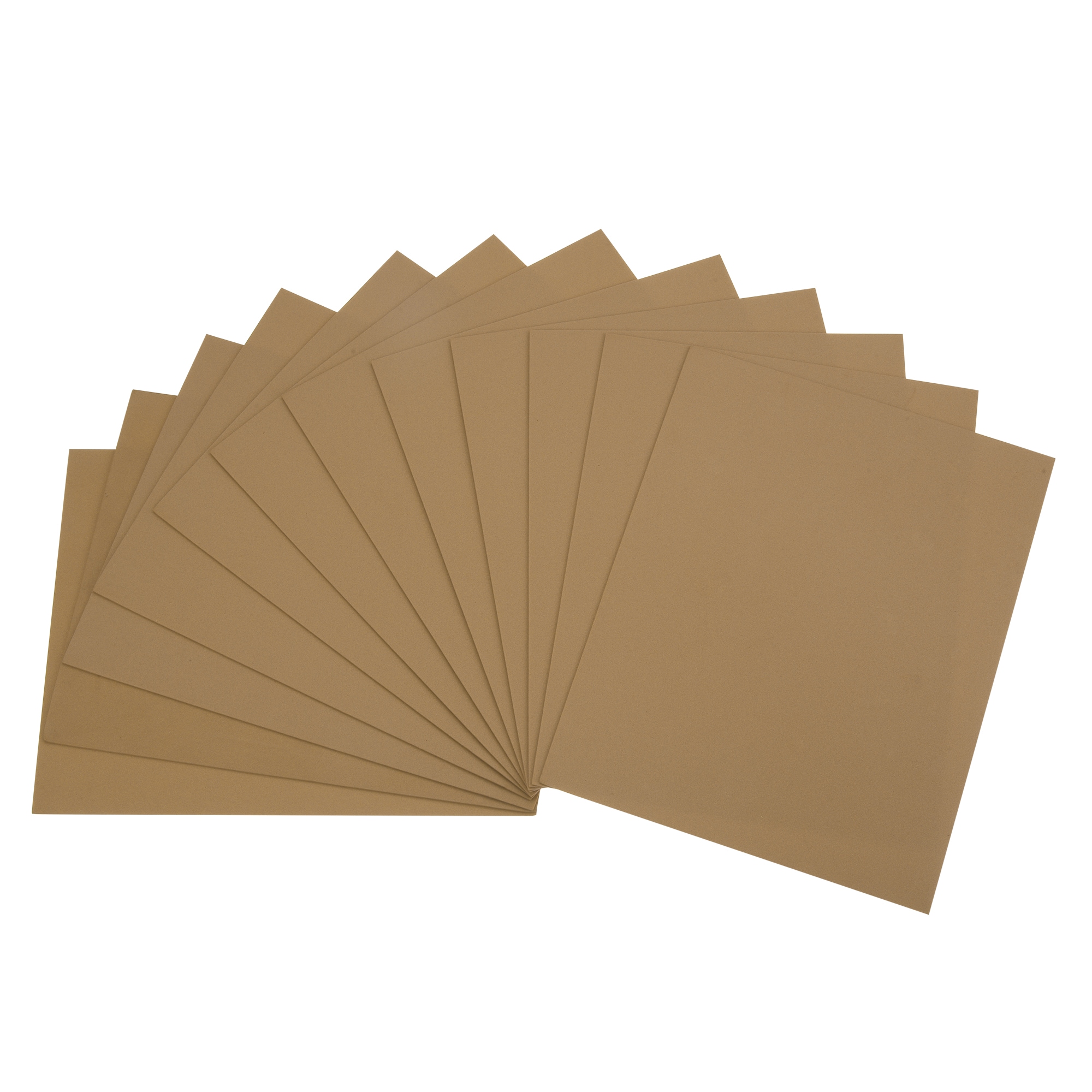 Unique Bargains Light Brown EVA Foam Sheets 11 x 8inch 1.7mm Thickness for Crafts DIY Projects 12pcs