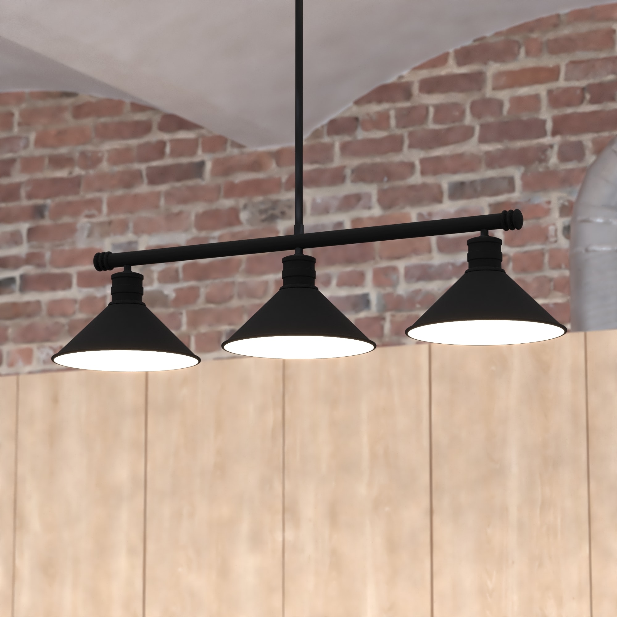 Cascadia H0269 Akron 3 -Light Matte Bronze Farmhouse For Use in Bathrooms, Bedrooms, Dining Rooms, Foyers, Kitchens, Living Rooms Chandelier