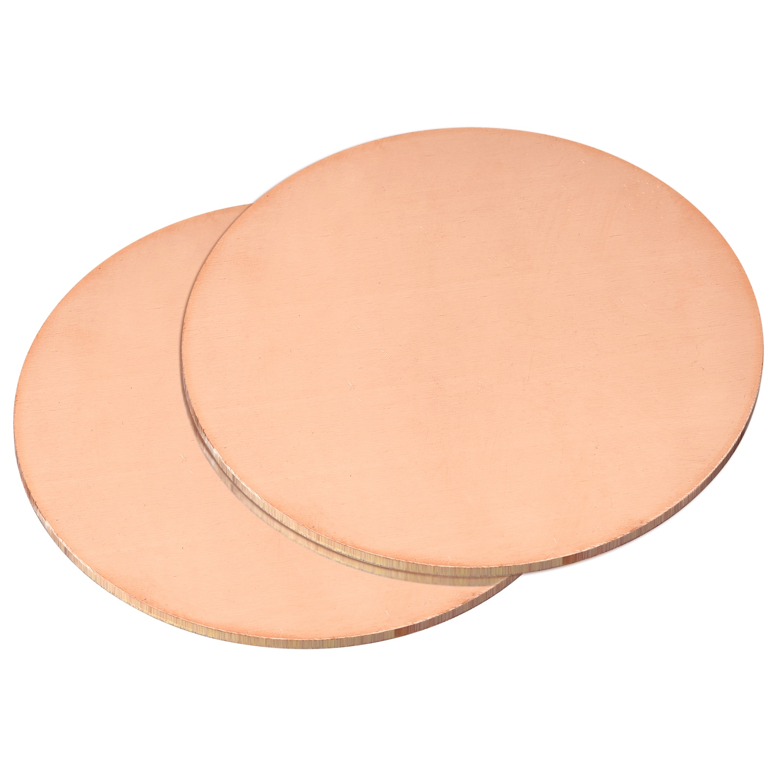 Unique Bargains Pure Copper Sheet 2pcs 3inch x 0.08inch 12 Gauge T2 Copper Metal Round Plate for Crafts Electrical Repairs
