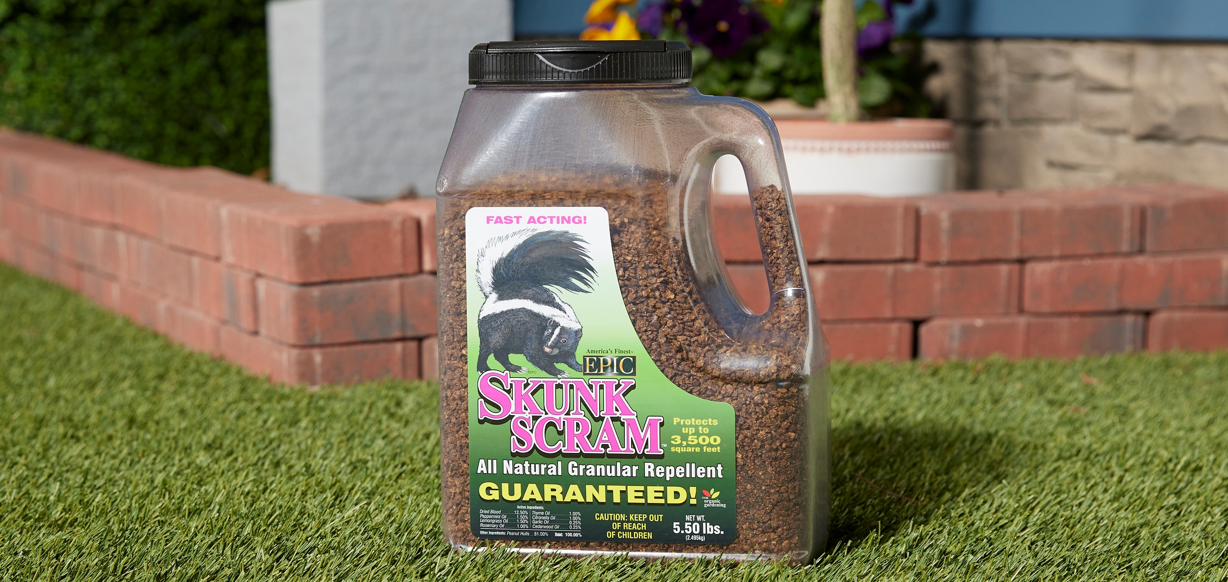 EPIC Skunk Scram 5.5 lb Pest Control Granules - Repellent for Skunks ...