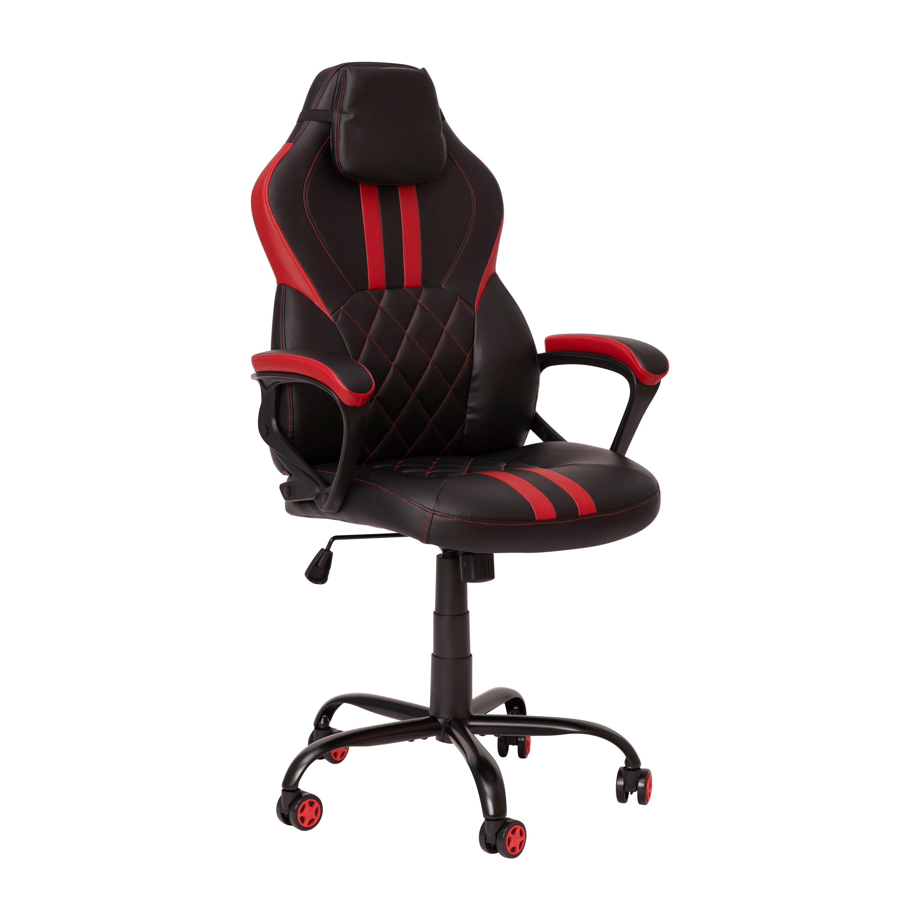 Red Ottoman Gaming Chair Ergonomic Swivel Computer Office High