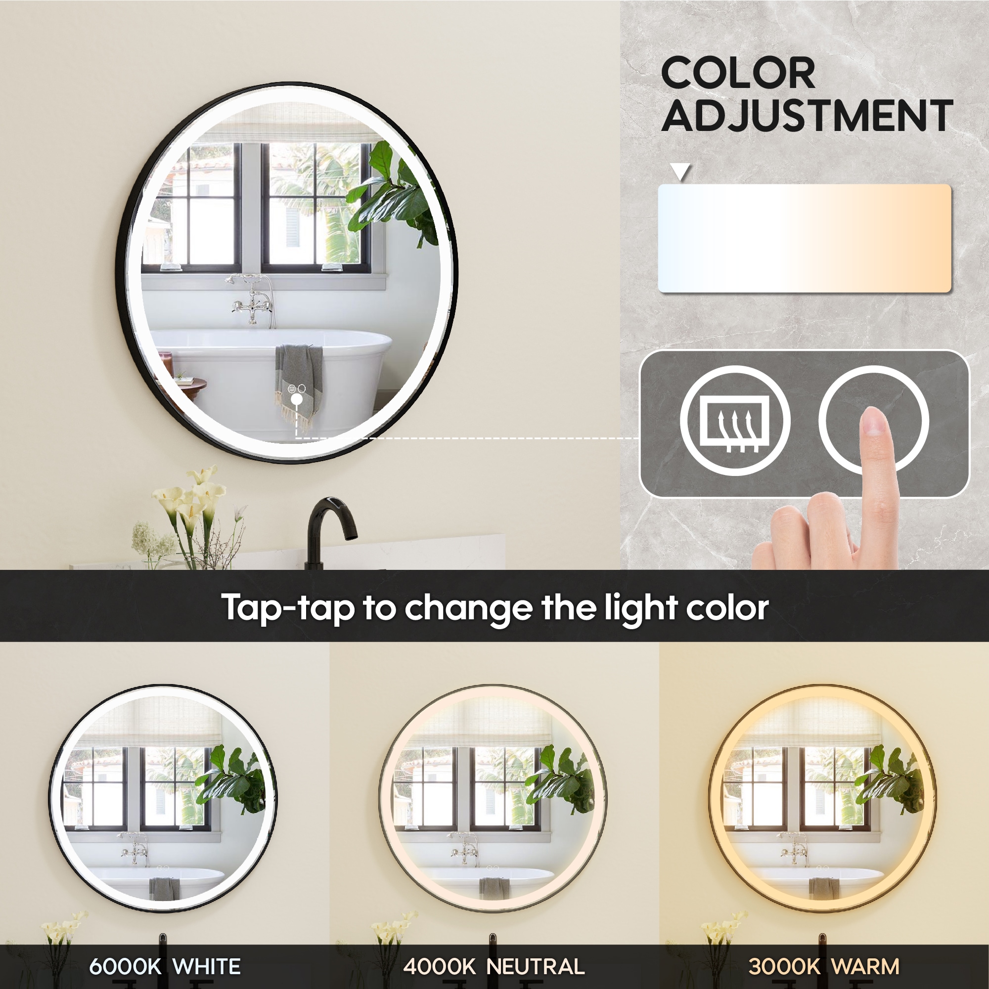 CALVON RC9-2828MB Framed-Bath-Mirrors - View #11