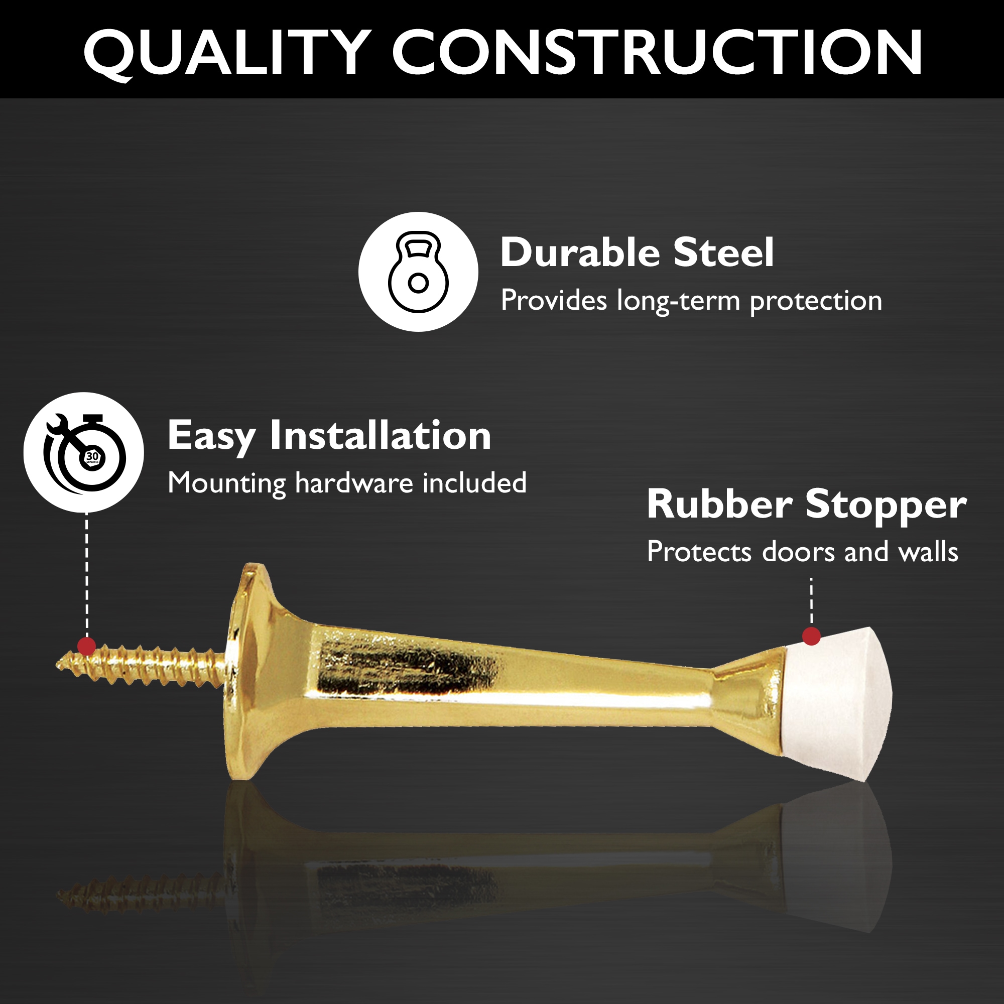 Design House 188219 Door-Bumpers-Stops2 - View #2