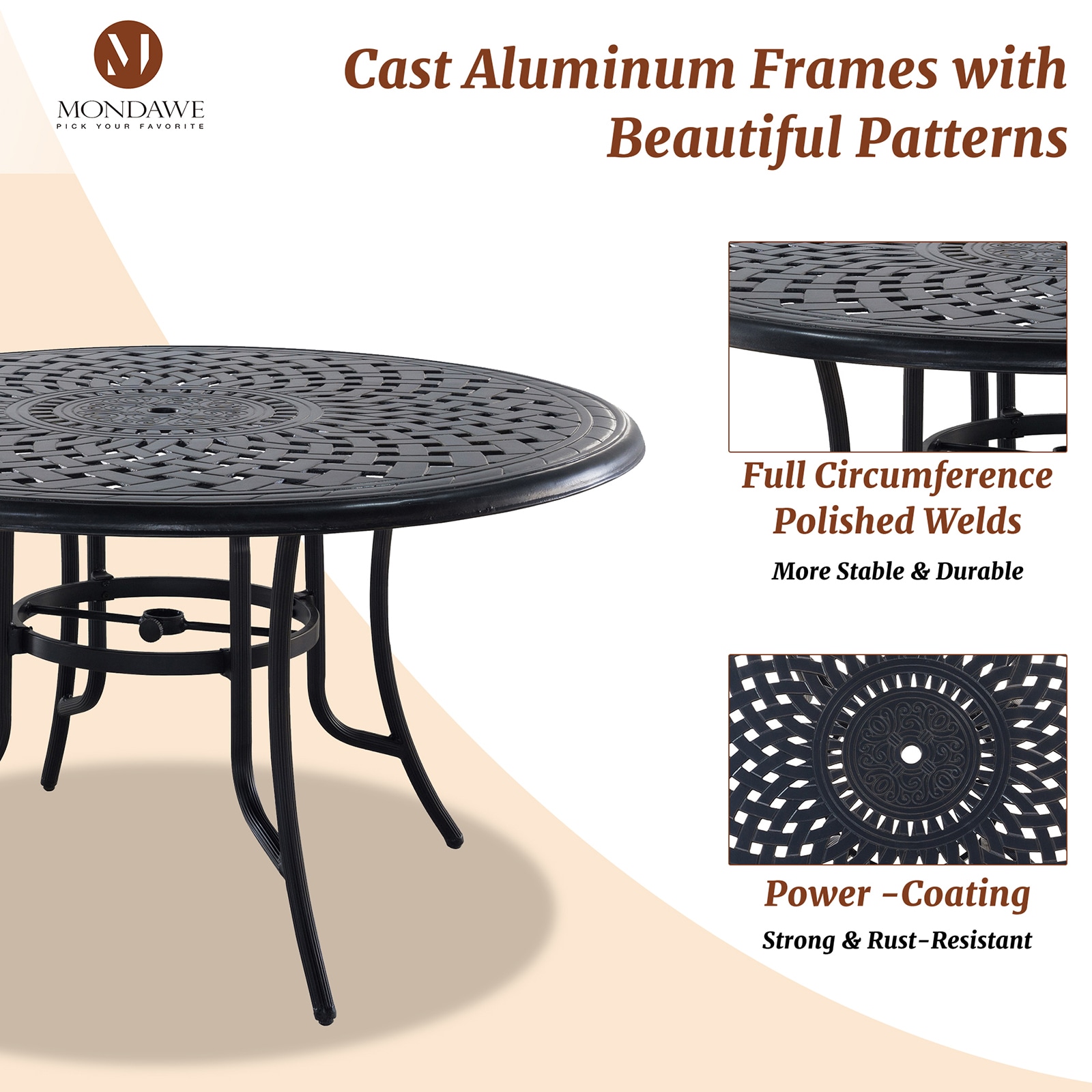 Mondawe MO-IVY1140R51 Patio-Tables - View #6