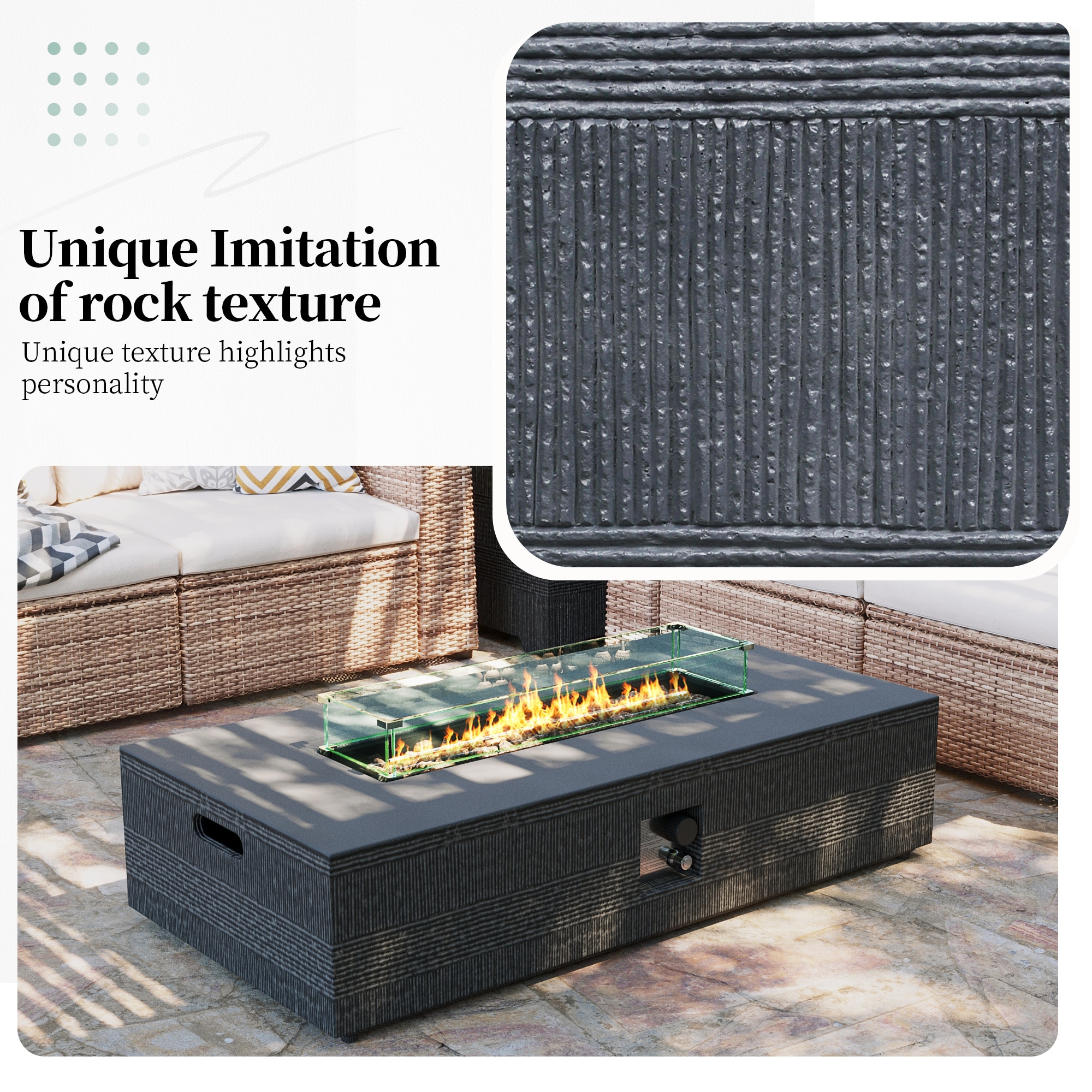 Patio Watcher LS-56MDK-SW-BW Outdoor-Gas-Firepits - View #5
