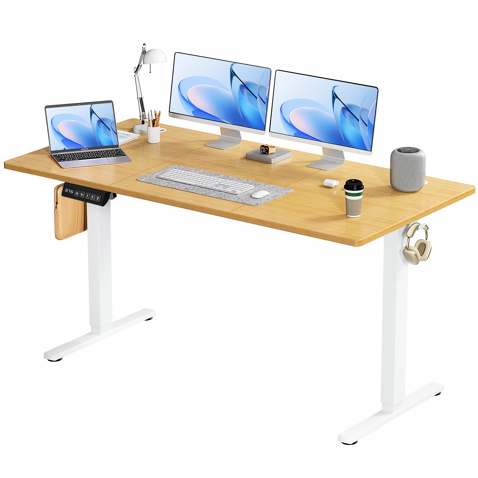 Flynama L-P215518 63-in Brown Modern/Contemporary Writing desk
