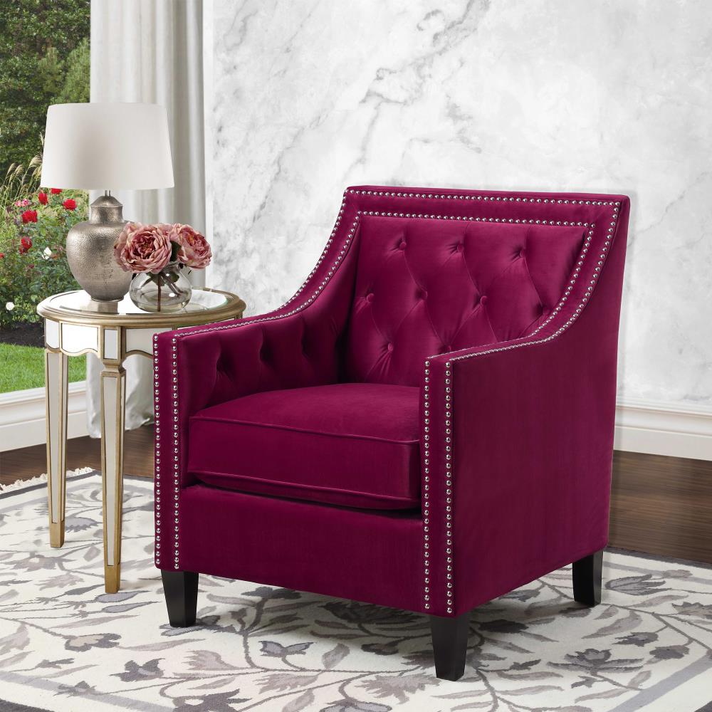 Picket House Furnishings Teagan Transitional Red Accent Chair with Nail ...