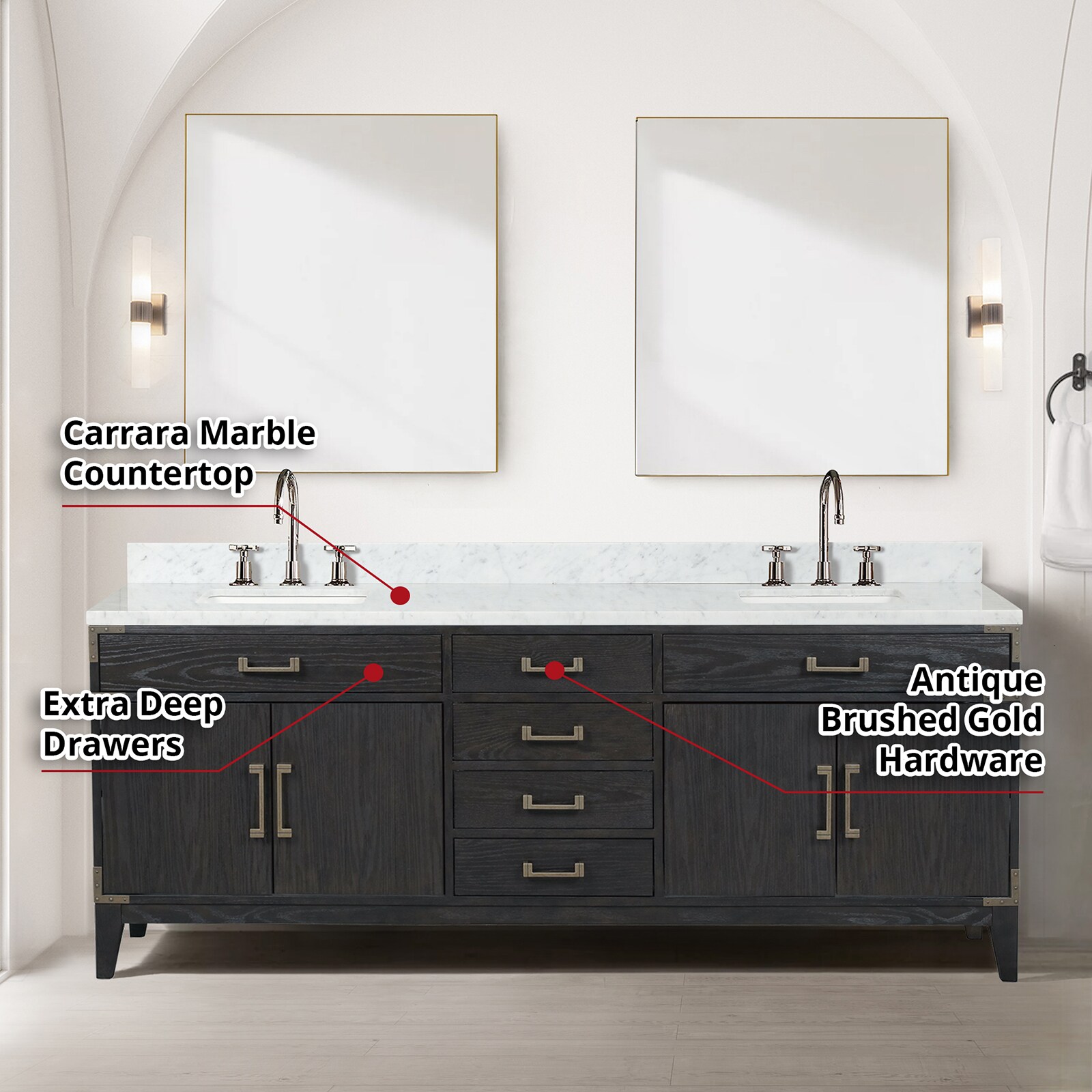 Lexora LVW84DJ111 Bath-Vanity-Combo - View #6