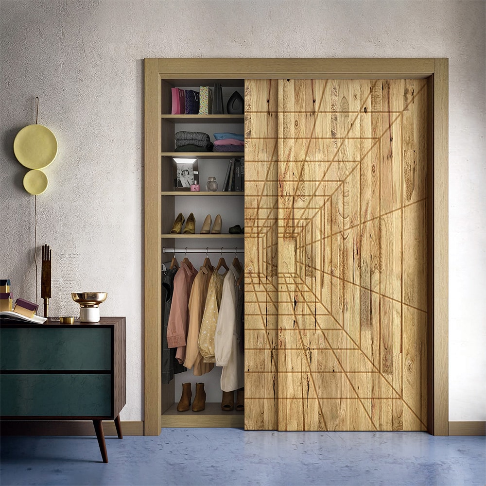 CALHOME CFJ227-80X24-S(2) Bifold-Sliding-Closet-Doors - View #2