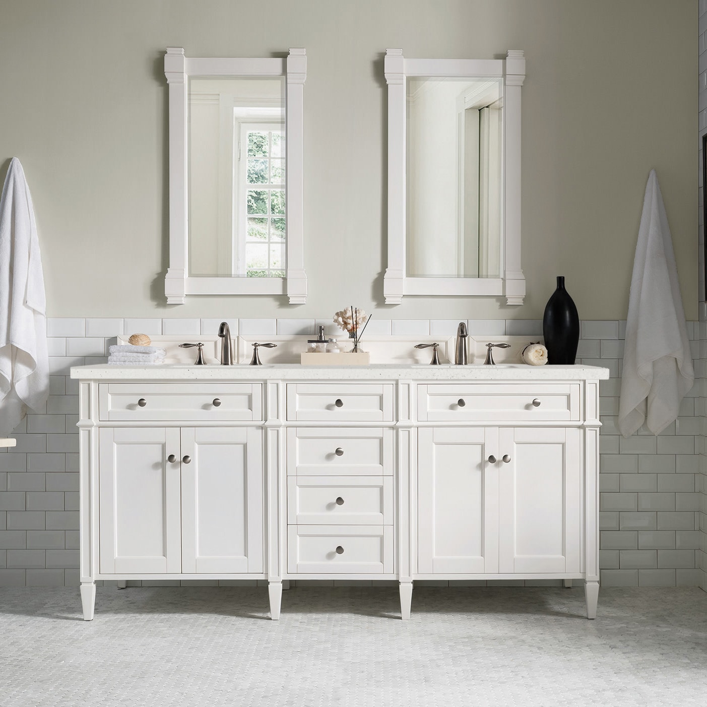 James Martin Vanities 655-V72-BW-3LDL Bath-Vanity-Combo - View #2