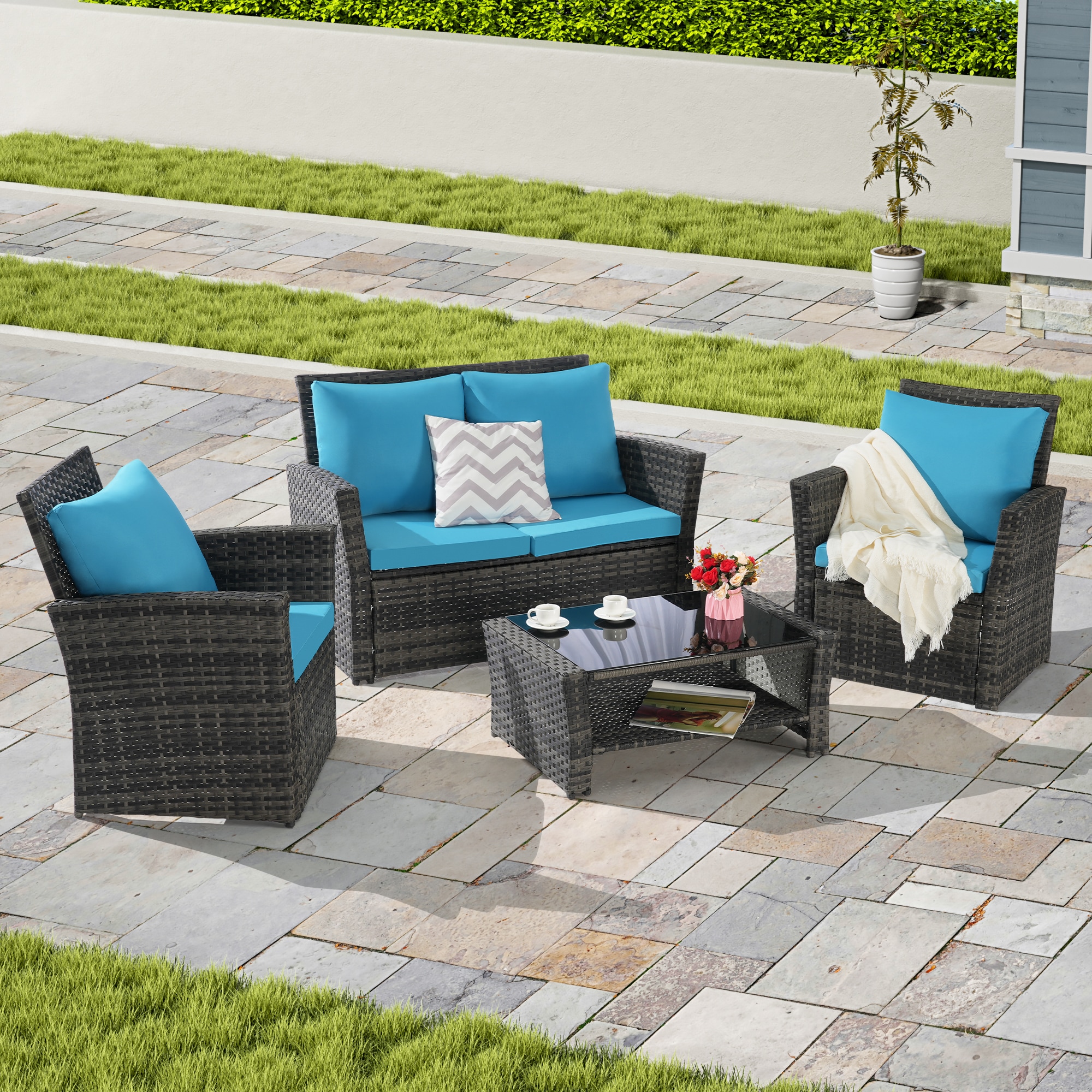 SANSTAR L-857M-V1 Patio-Conversation-Sets - View #2