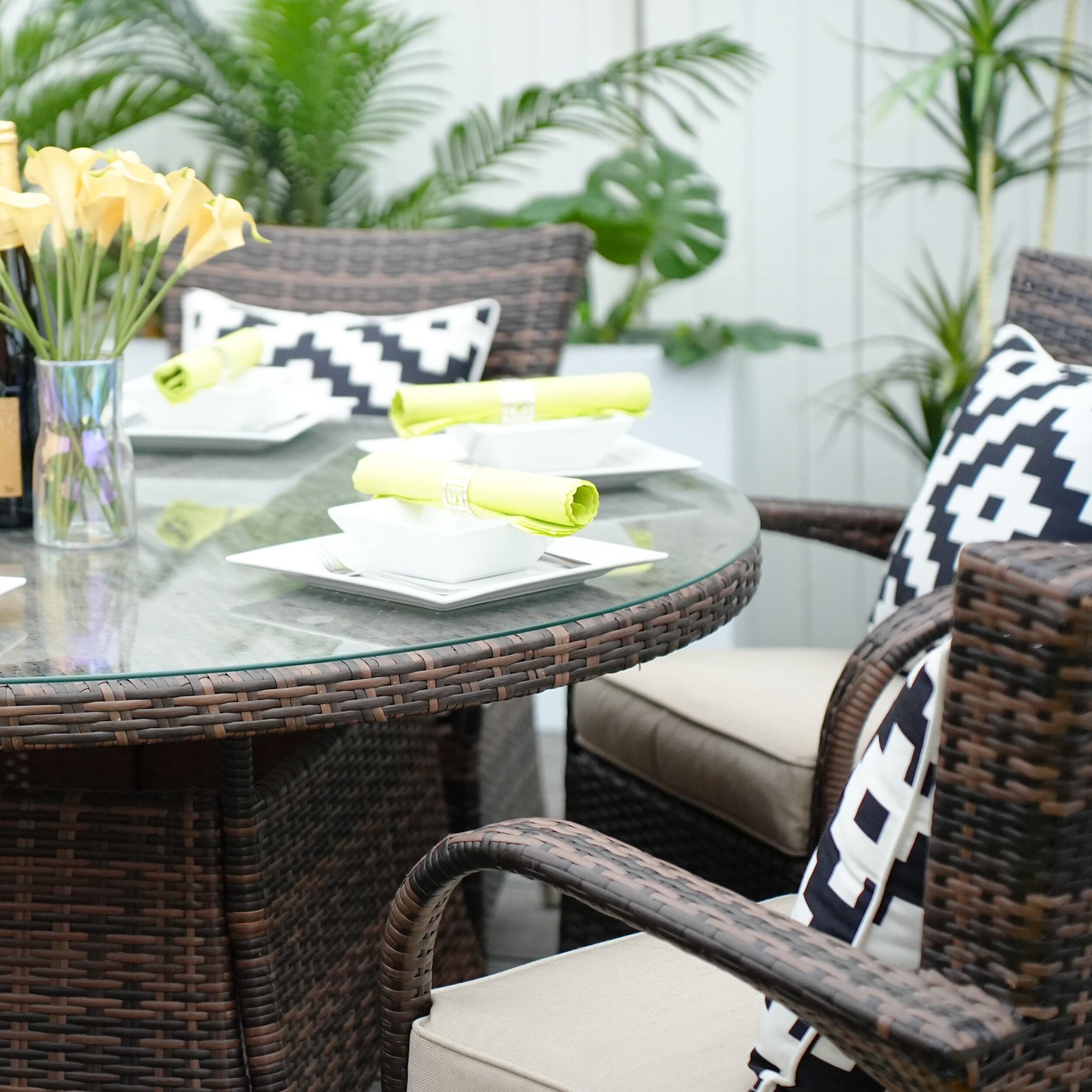 Moda Furnishings CMAD-1122-BR Patio-Dining-Sets - View #4