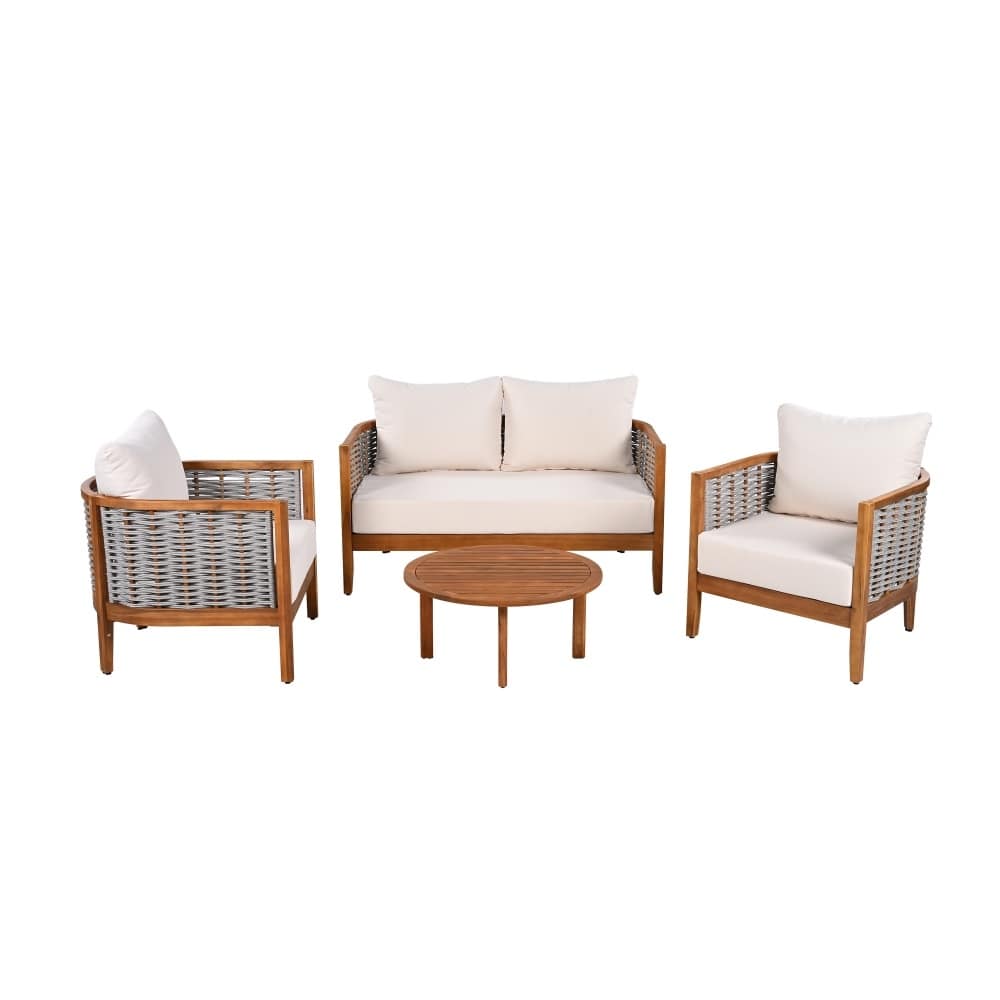 Coolbibila FINLEY-PATIO-BEIGE Patio-Conversation-Sets - View #4